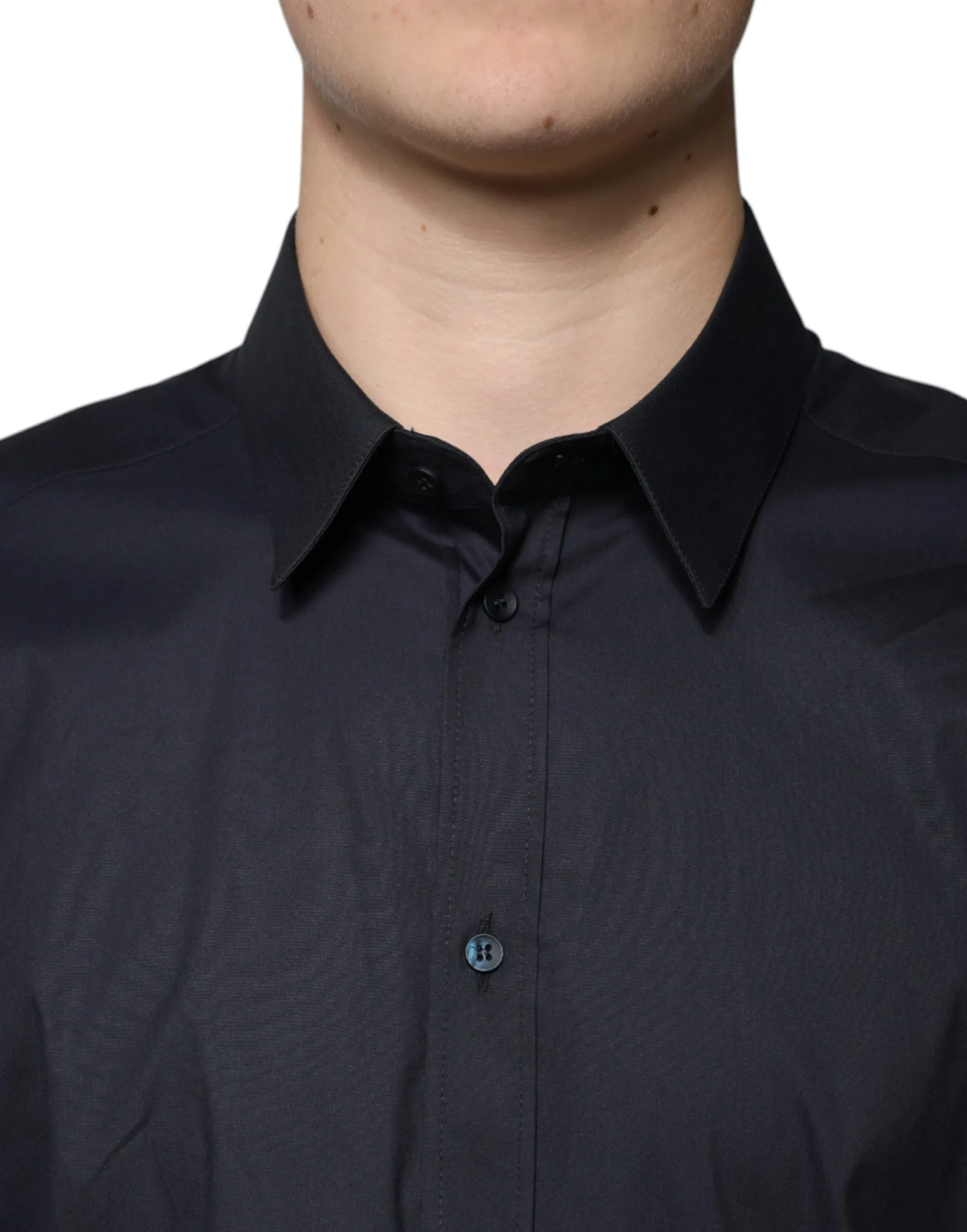 Cotton Blend Formal GOLD Dress Men's Shirt - Dolce & Gabbana - Modalova
