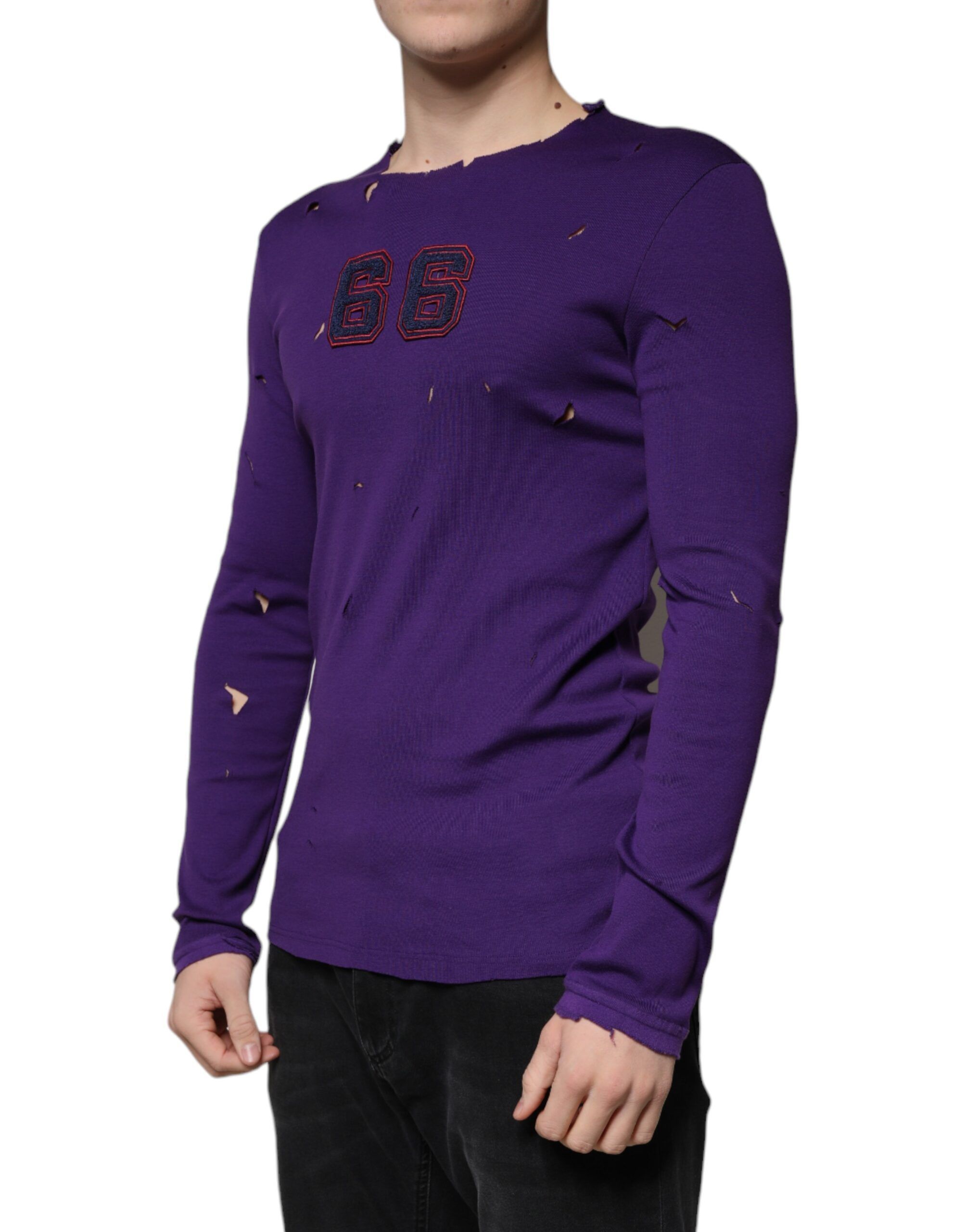 Cotton Round Neck Pullover Men Men's Sweater - Dolce & Gabbana - Modalova