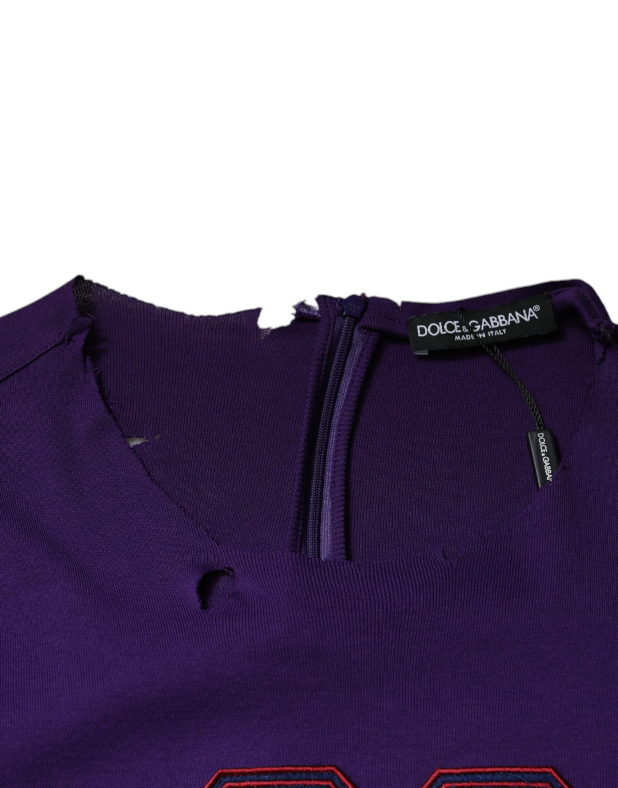 Cotton Round Neck Pullover Men Men's Sweater - Dolce & Gabbana - Modalova