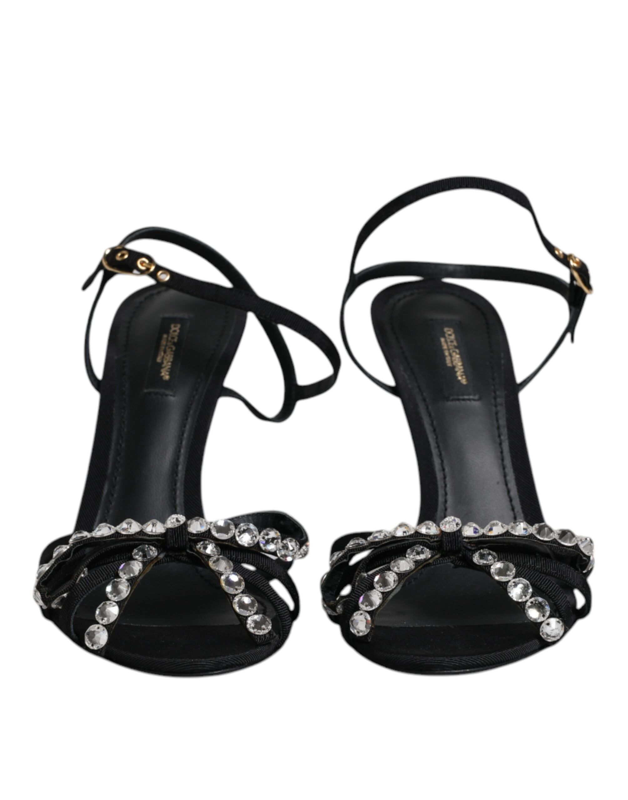 Leather Crystal Bow KEIRA Sandals Women's Shoes (Pre-Owned) - Dolce & Gabbana - Modalova
