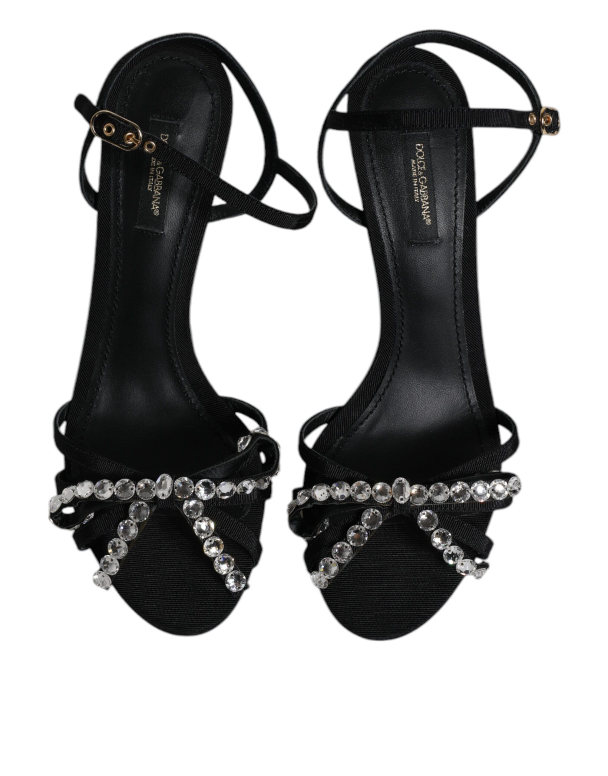 Leather Crystal Bow KEIRA Sandals Women's Shoes (Pre-Owned) - Dolce & Gabbana - Modalova