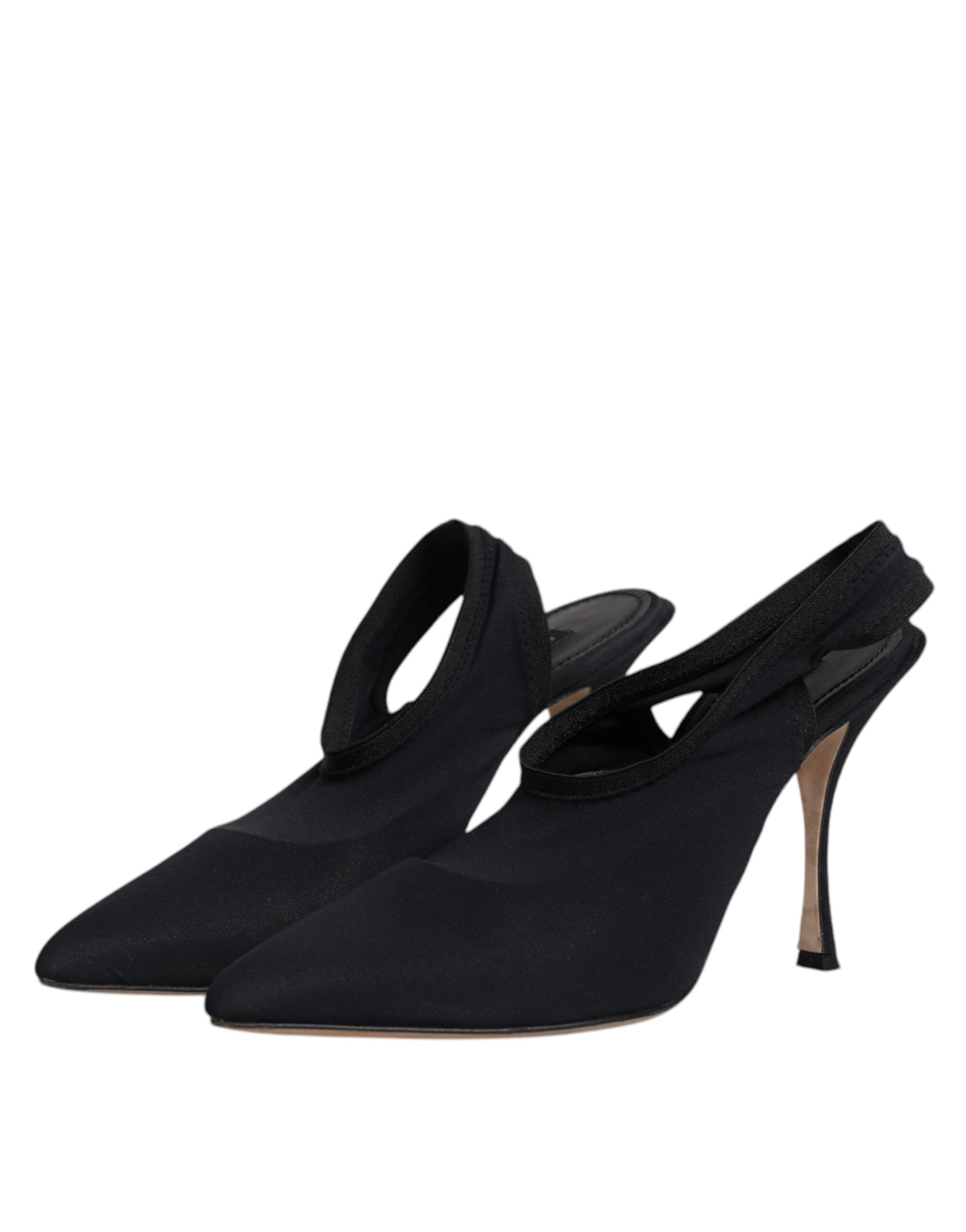Jersey Stretch Heels Slingback Women's Shoes (Pre-Owned) - Dolce & Gabbana - Modalova