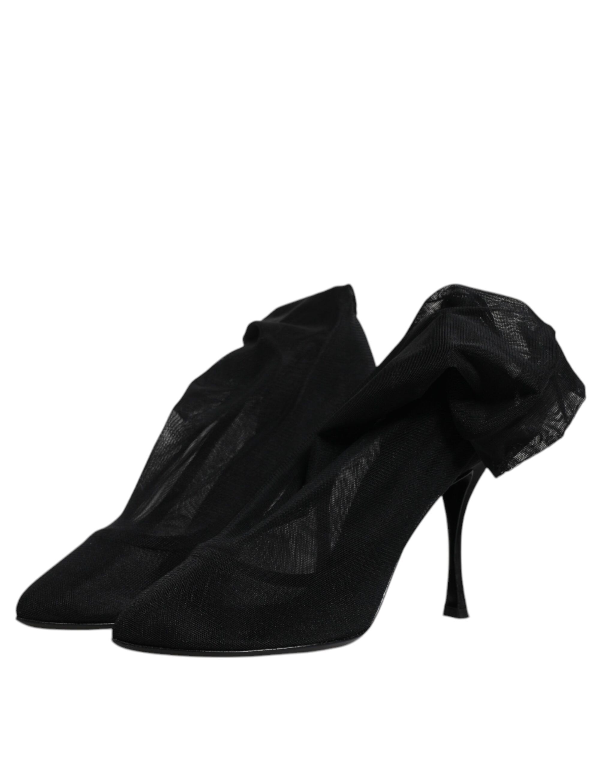 Silk Mesh Sock Style Boots Women's Shoes (Pre-Owned) - Dolce & Gabbana - Modalova