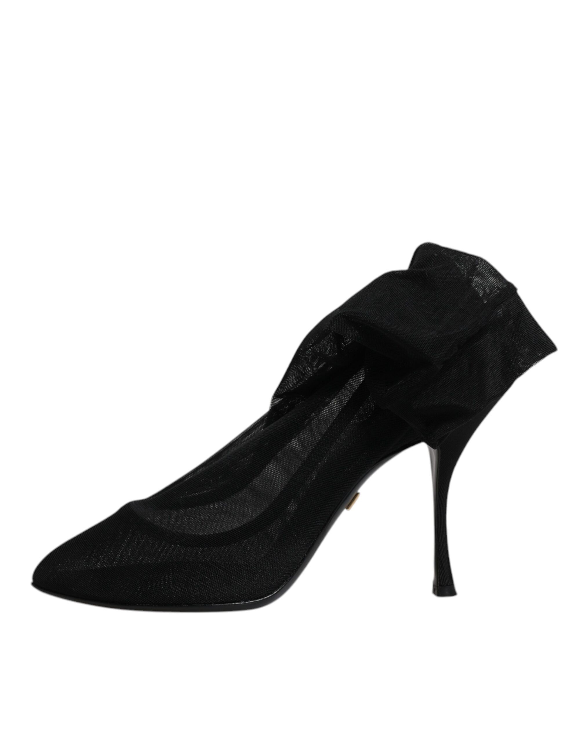 Silk Mesh Sock Style Boots Women's Shoes (Pre-Owned) - Dolce & Gabbana - Modalova