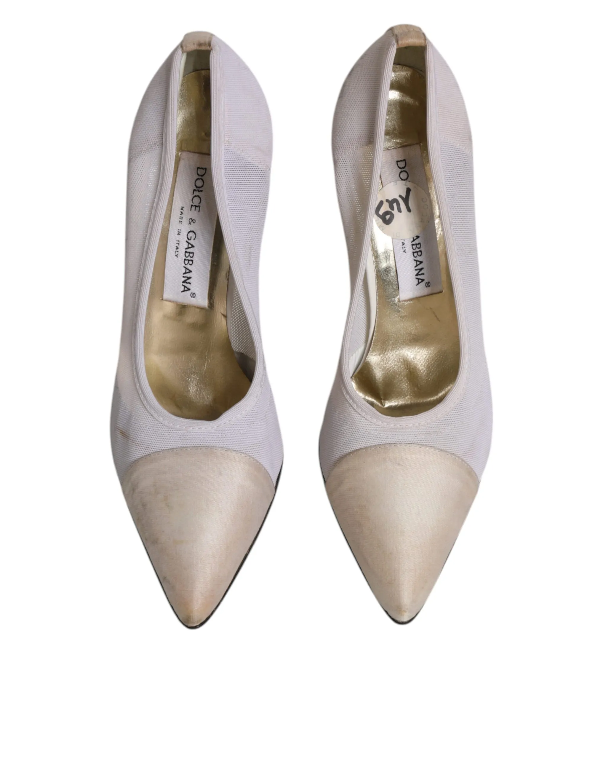 Beige Leather High Heels Pumps Women's Shoes (Pre-Owned) - Dolce & Gabbana - Modalova