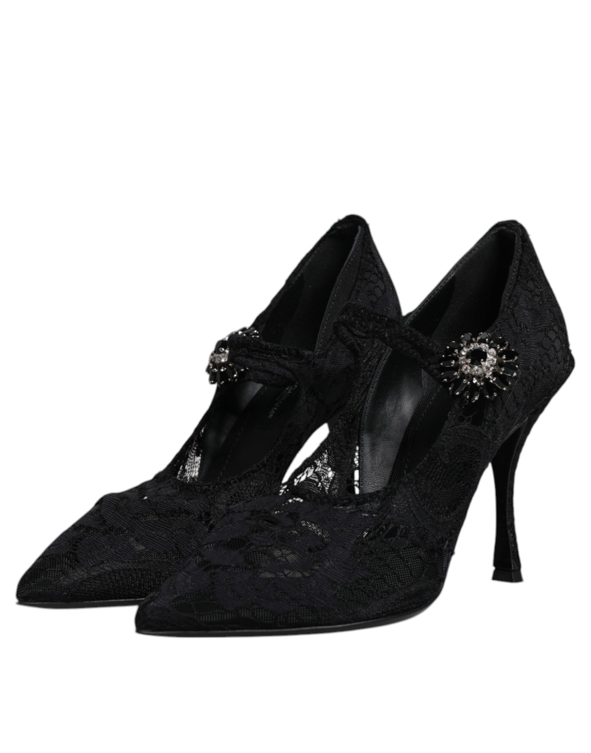 Lace Crystals Mary Jane Pumps Women's Shoes (Pre-Owned) - Dolce & Gabbana - Modalova