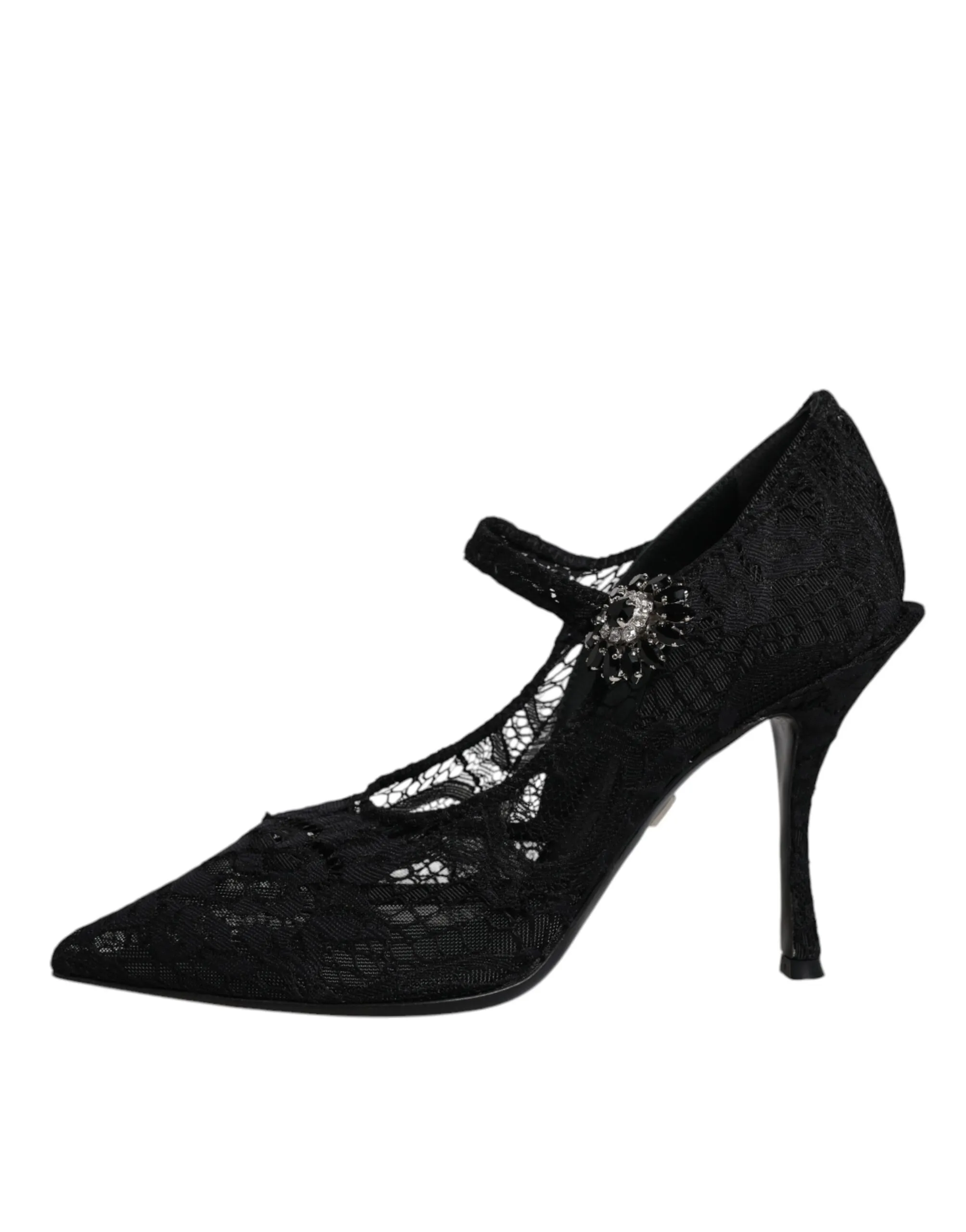Lace Crystals Mary Jane Pumps Women's Shoes (Pre-Owned) - Dolce & Gabbana - Modalova