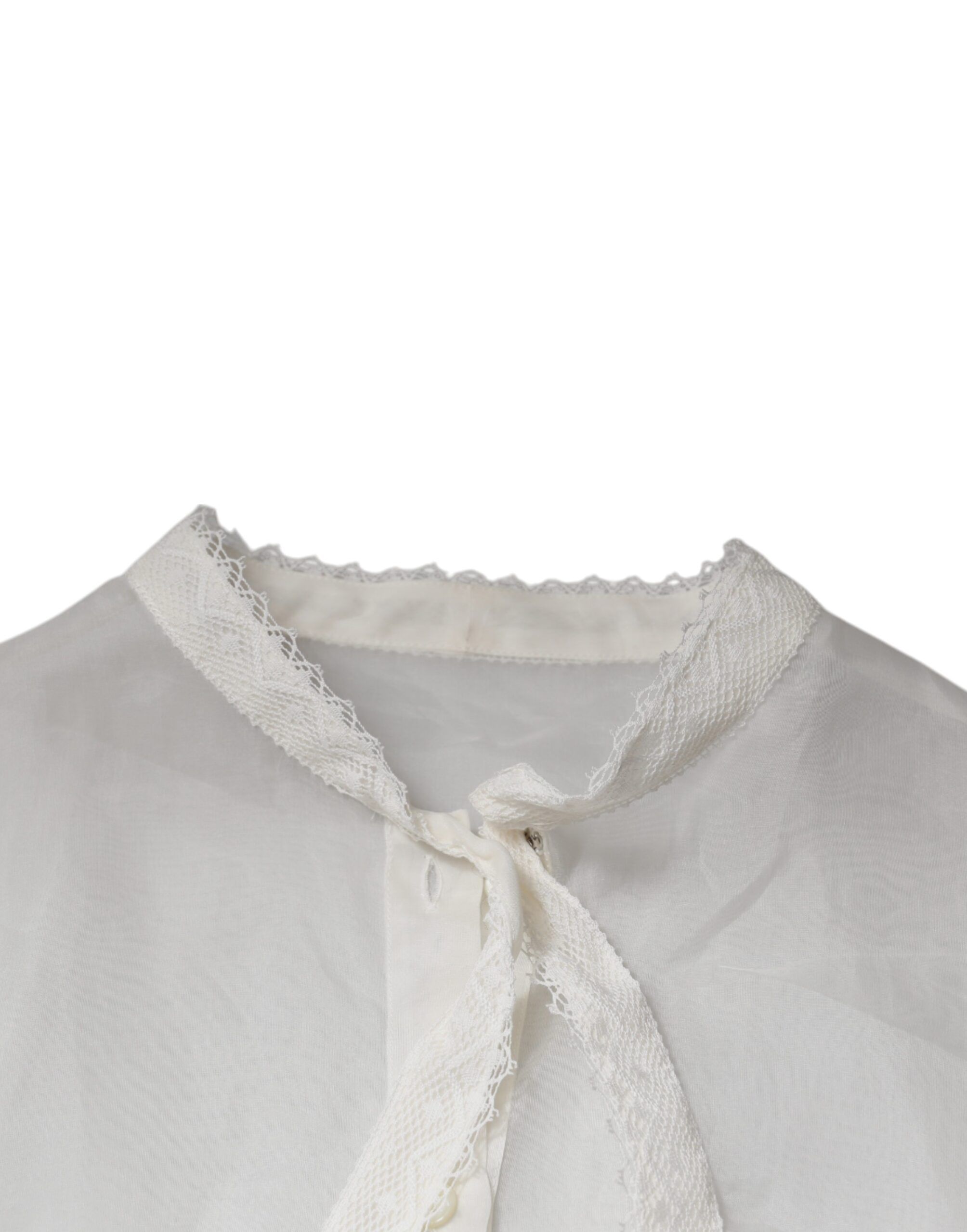Ascot Collar Long Sleeves Blouse Women's Top - Dolce & Gabbana - Modalova