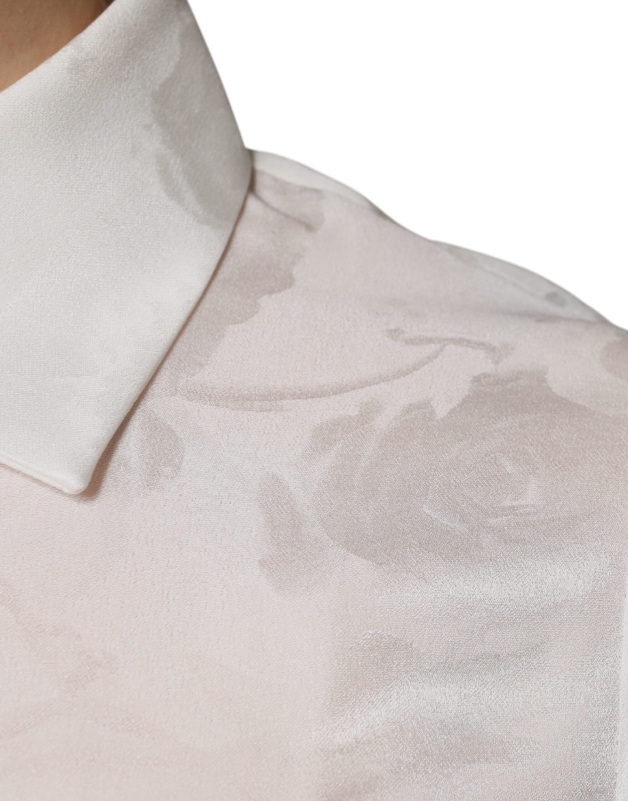 Silk Collared Long Sleeves Shirt Women's Top (Pre-Owned) - Dolce & Gabbana - Modalova