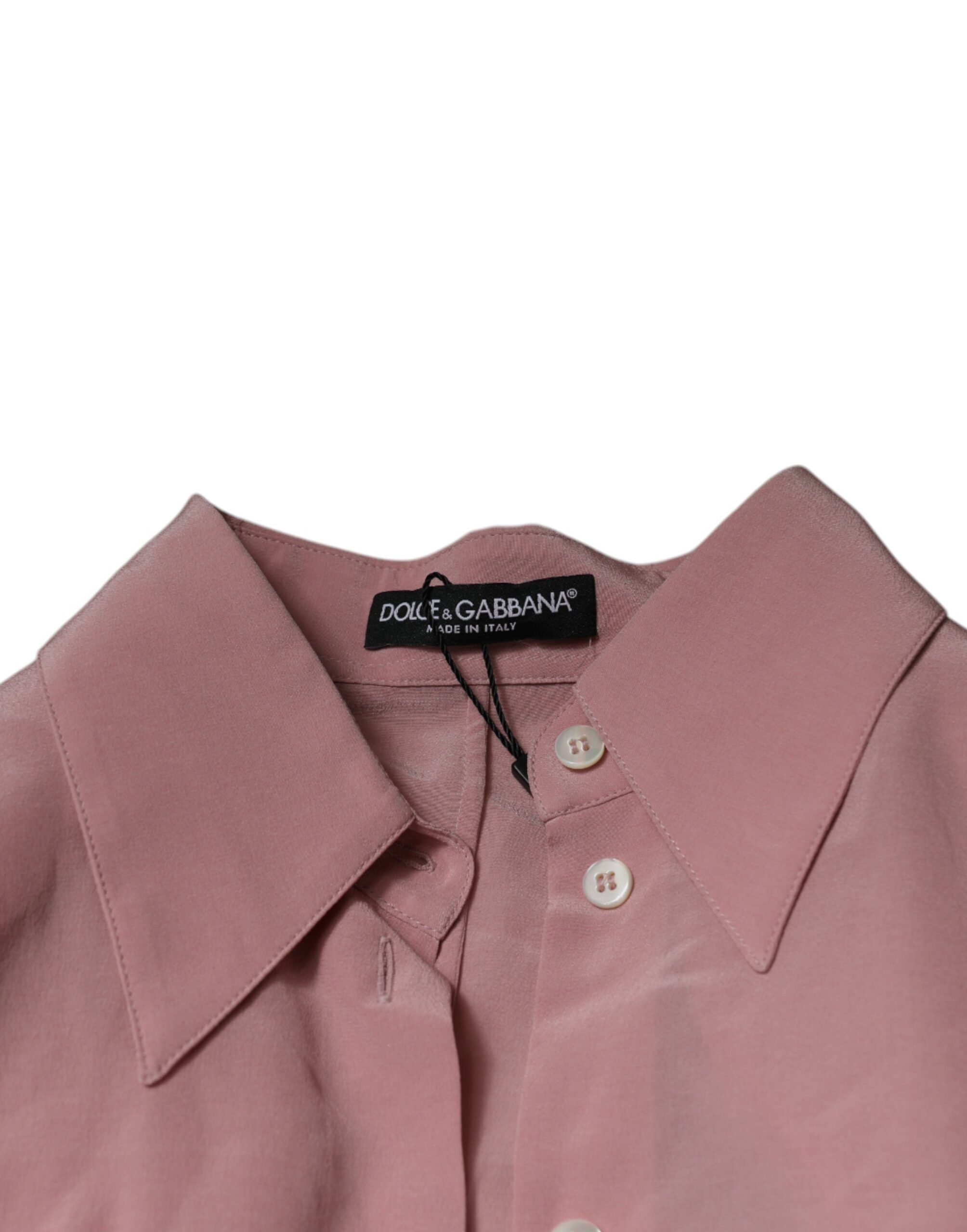 Cotton Long Sleeves Collared Blouse Women's Top - Dolce & Gabbana - Modalova