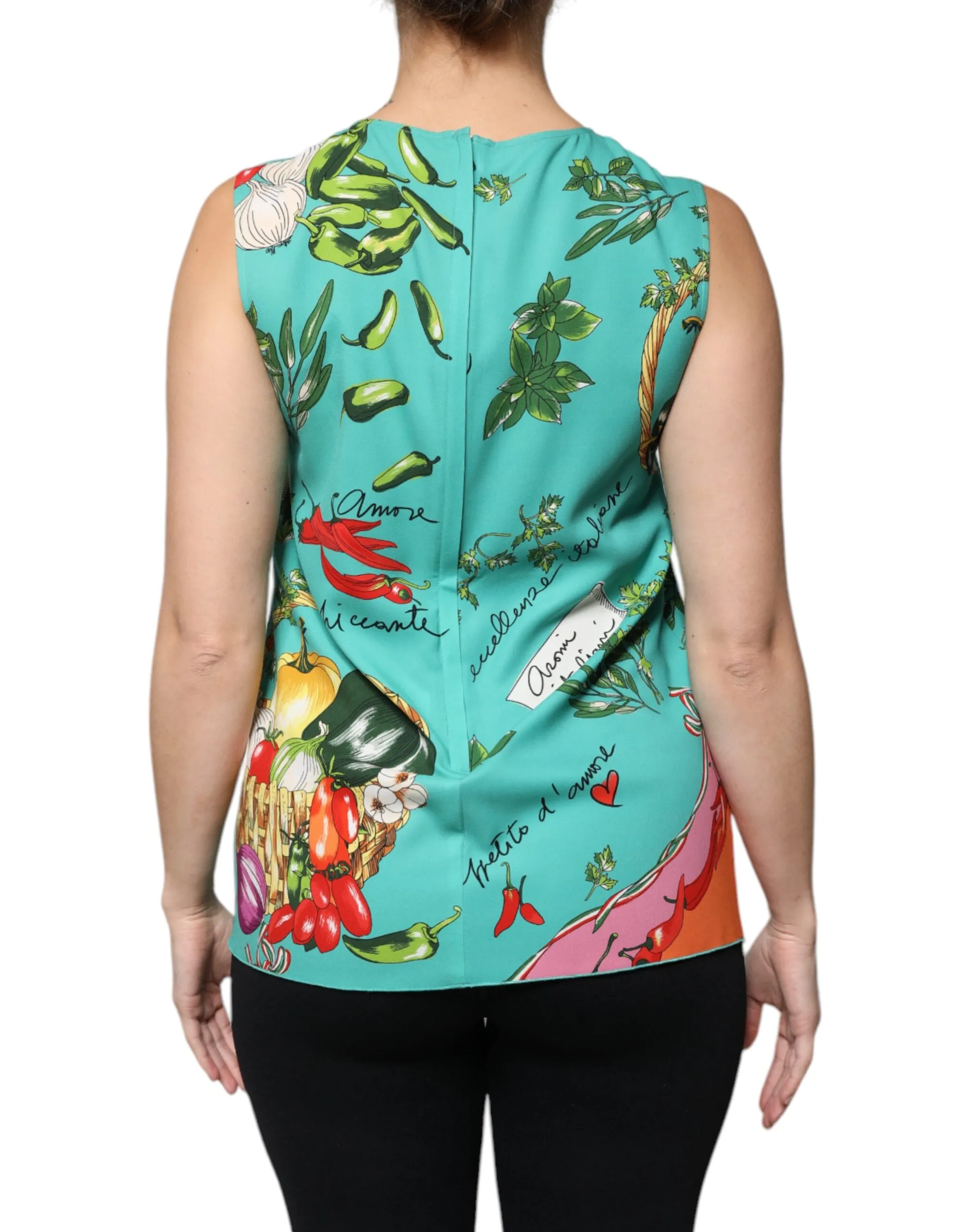 Vegetables Sleeveless Tank Women's Top - Dolce & Gabbana - Modalova