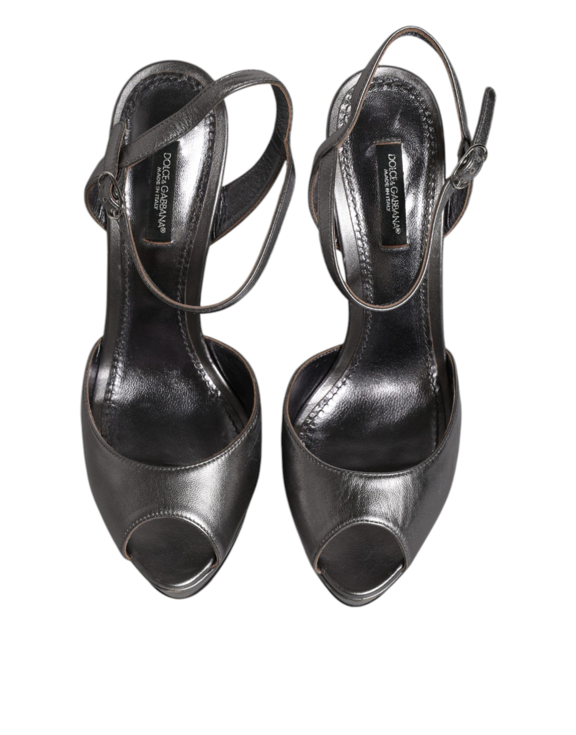 Leather Platform Heels Sandals Women's Shoes (Pre-Owned) - Dolce & Gabbana - Modalova