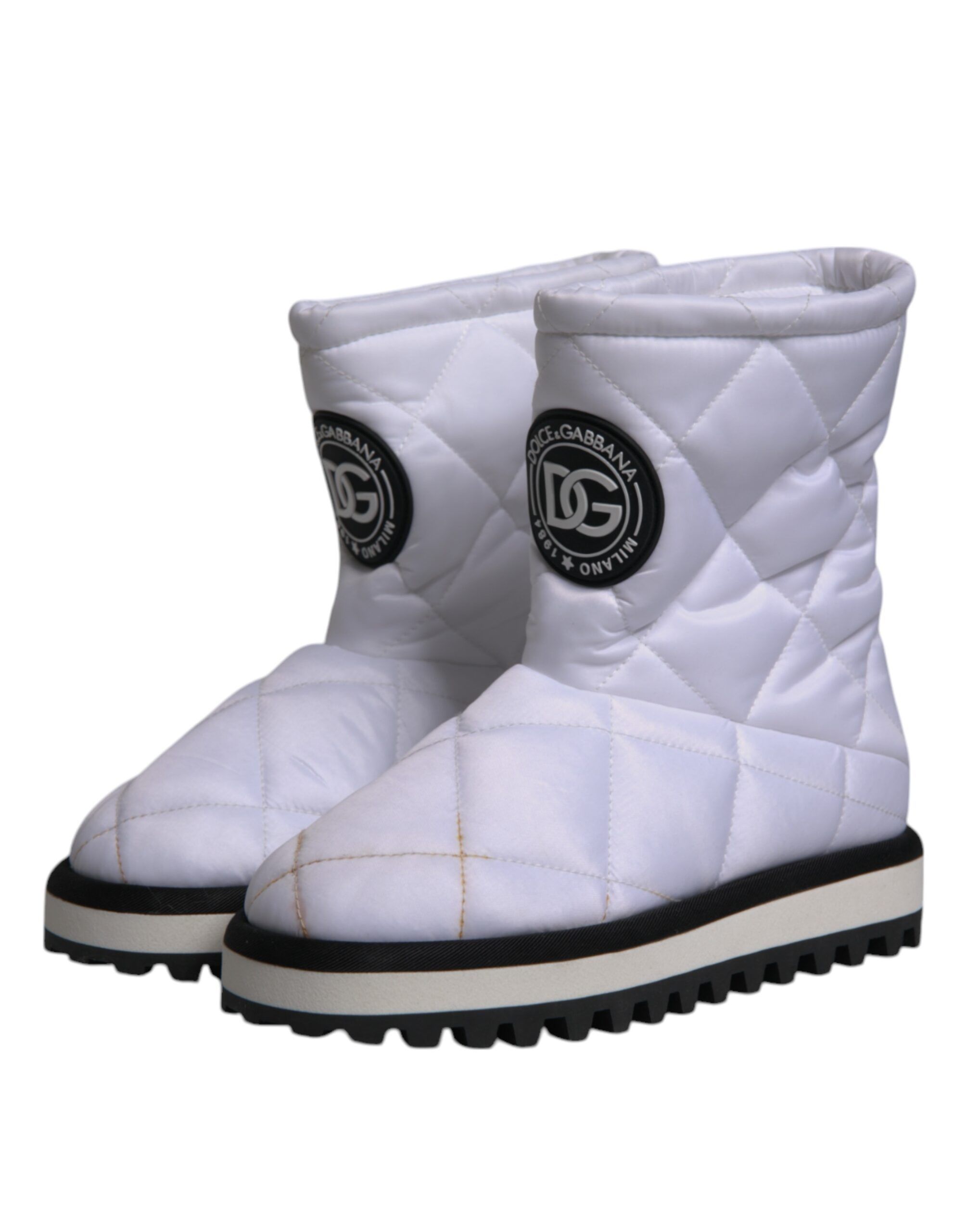 Viscose Padded Mid Calf Boots Women's Shoes (Pre-Owned) - Dolce & Gabbana - Modalova