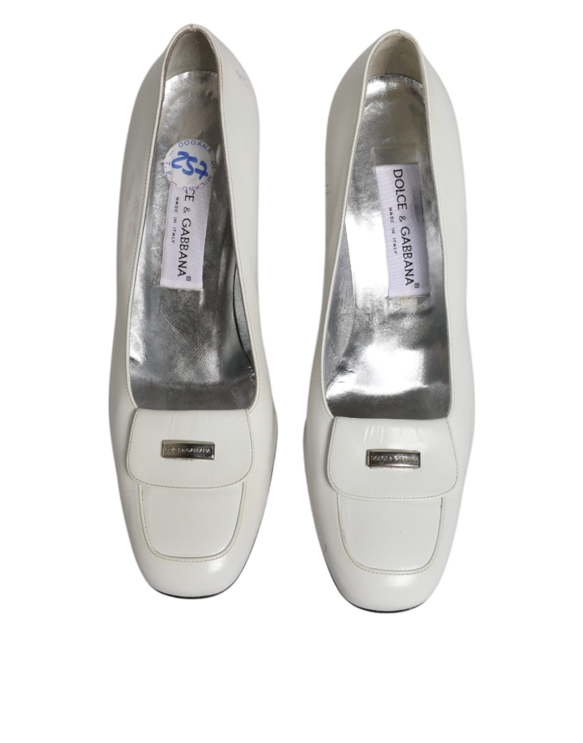 Leather Block Heels Pumps Women's Shoes (Pre-Owned) - Dolce & Gabbana - Modalova