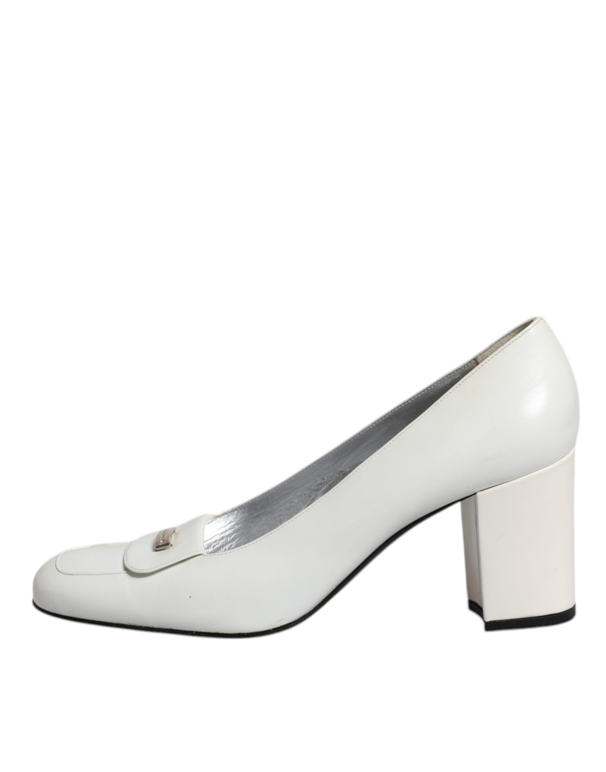 Leather Block Heels Pumps Women's Shoes (Pre-Owned) - Dolce & Gabbana - Modalova