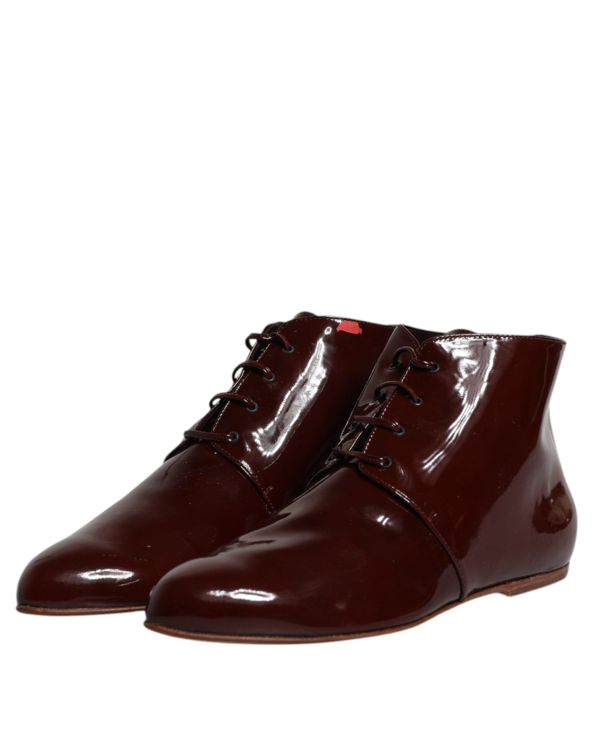Leather Lace Up Ankle Boots Women's Shoes (Pre-Owned) - Dolce & Gabbana - Modalova