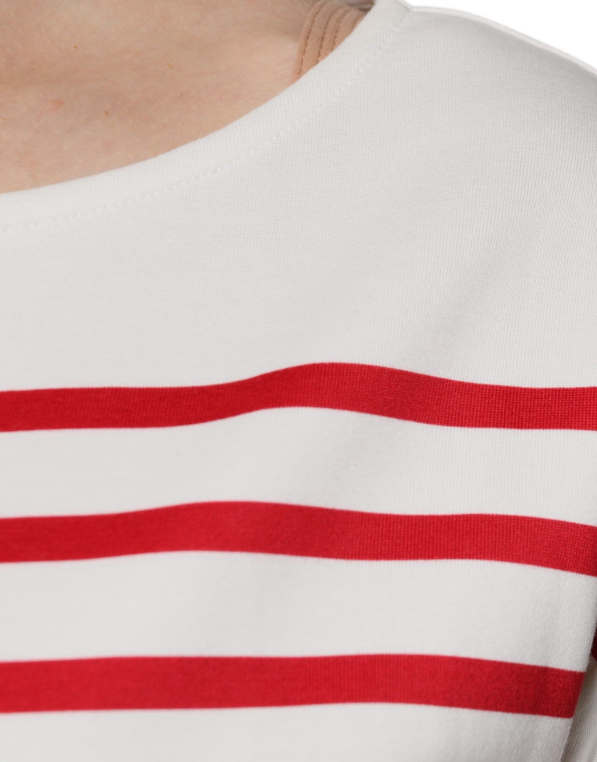 White Red Stripes Cotton Long Sleeves Women's Top (Pre-Owned) - Dolce & Gabbana - Modalova