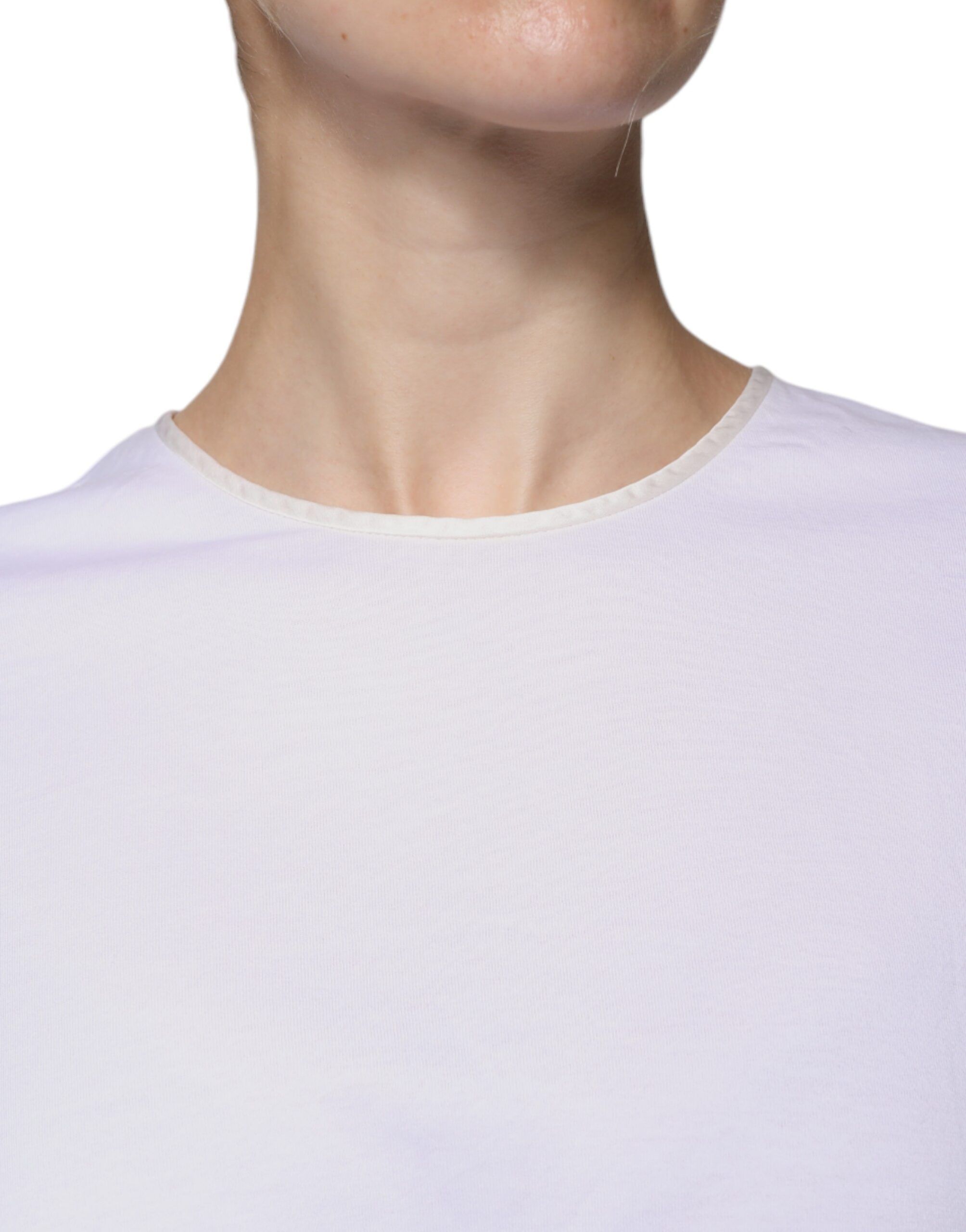 Cotton Silk Round Neck Wrap Blouse Women's Top - Dolce & Gabbana - Modalova