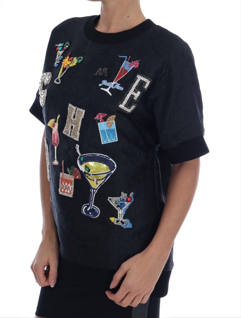 Brocade Cocktail Crystal Women's Sweater - Dolce & Gabbana - Modalova