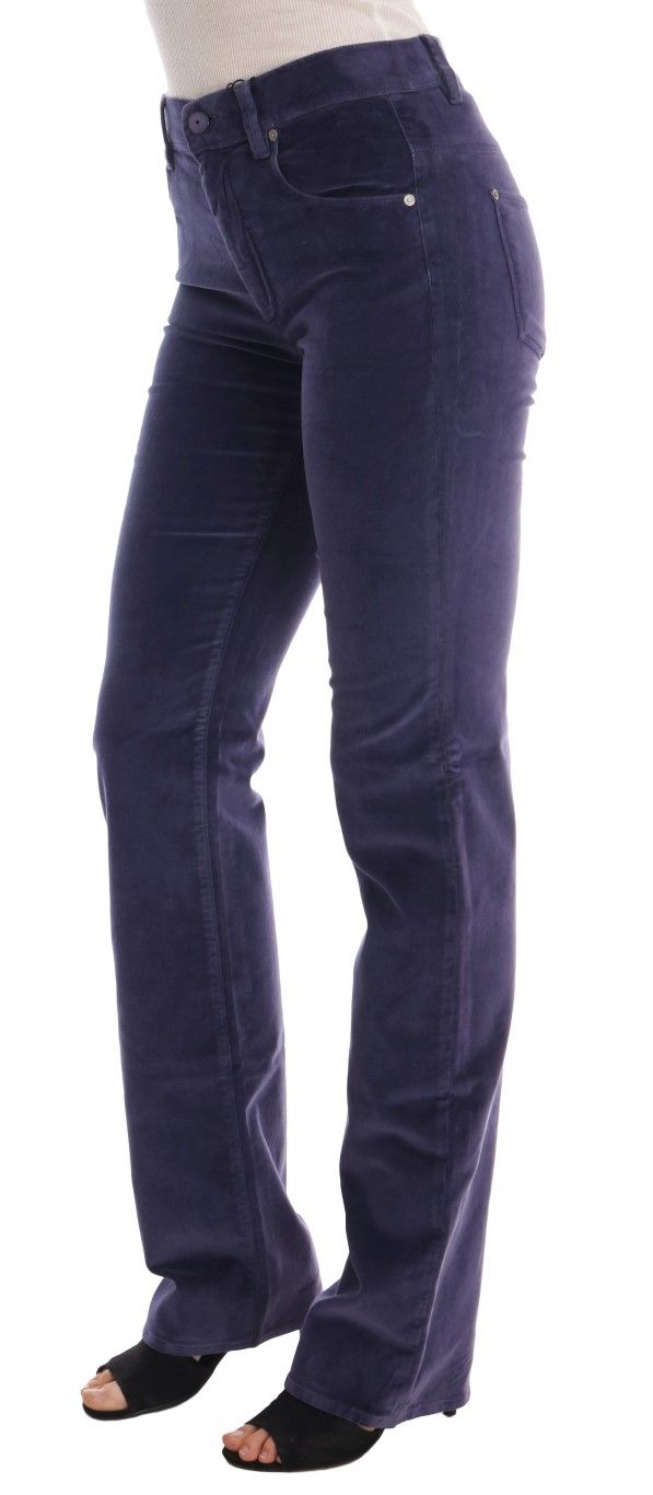 Corduroy Stretch Bootcut Women's Pants - Ermanno Scervino - Modalova