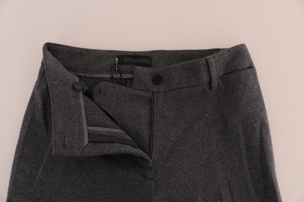 Wool Stretch Slim Women's Pants - Ermanno Scervino - Modalova