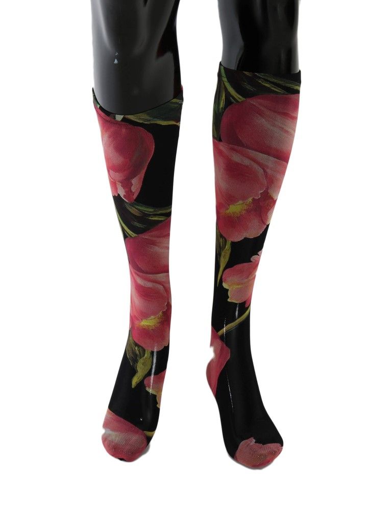 Floral Tulip Nylon Women's Socks - Dolce & Gabbana - Modalova