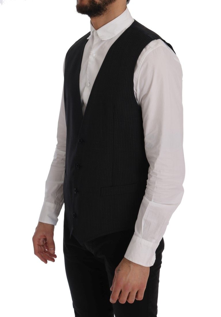 Wool Stretch Men's Vest - Dolce & Gabbana - Modalova