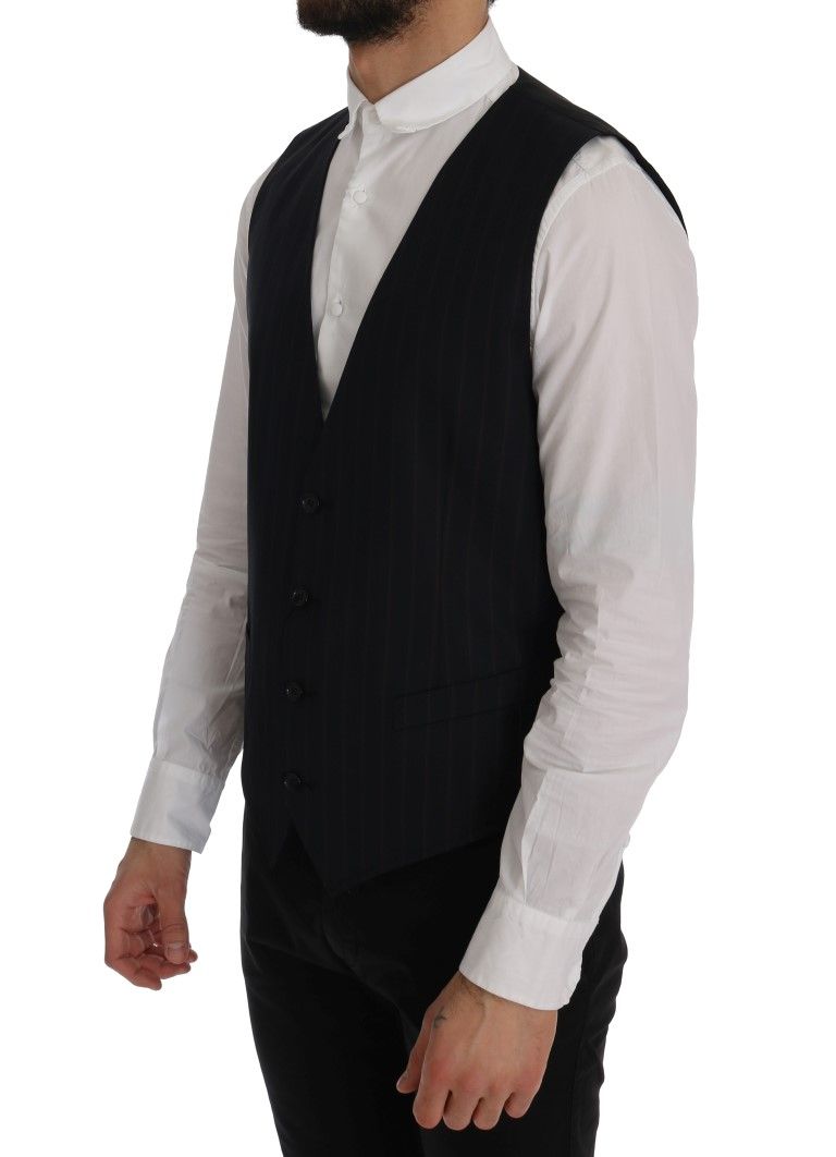 Wool Stretch Men's Vest - Dolce & Gabbana - Modalova