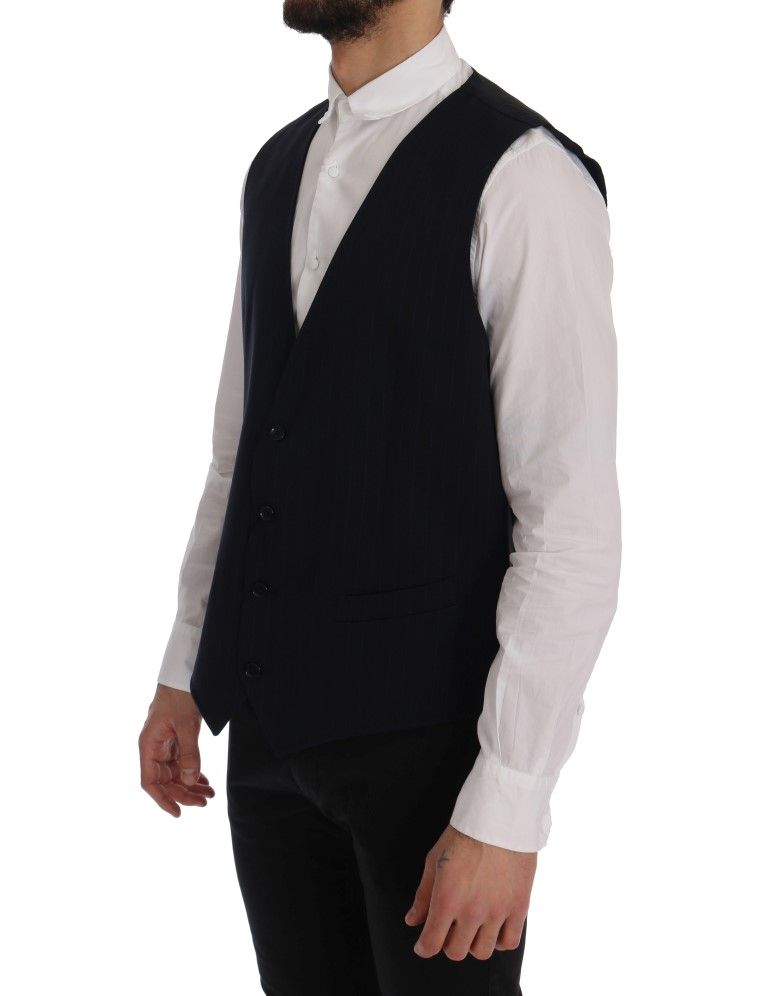 STAFF Wool Stretch Men's Vest - Dolce & Gabbana - Modalova