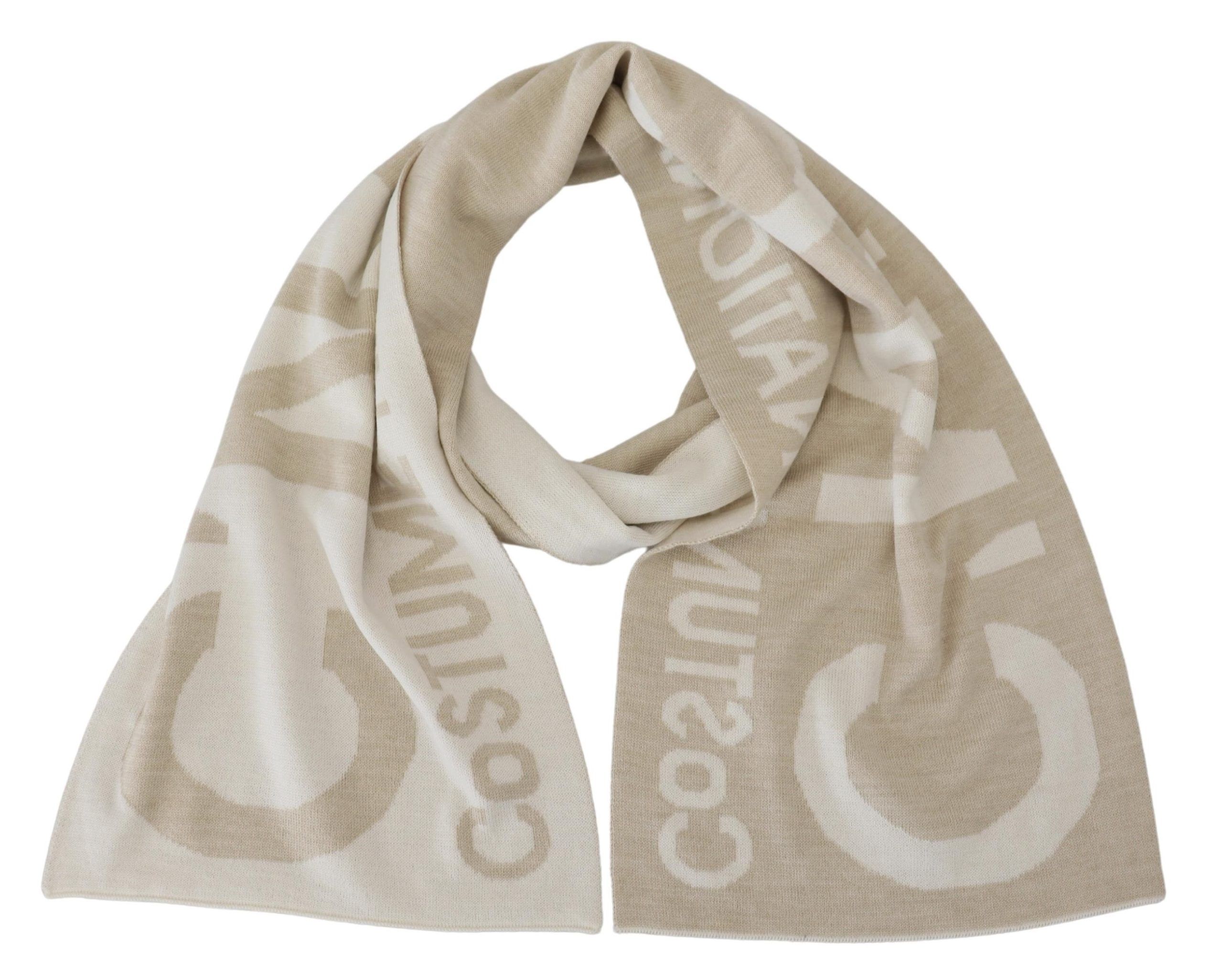 White Logo Wrap Warmer Shawl Women's Scarf - Costume National - Modalova