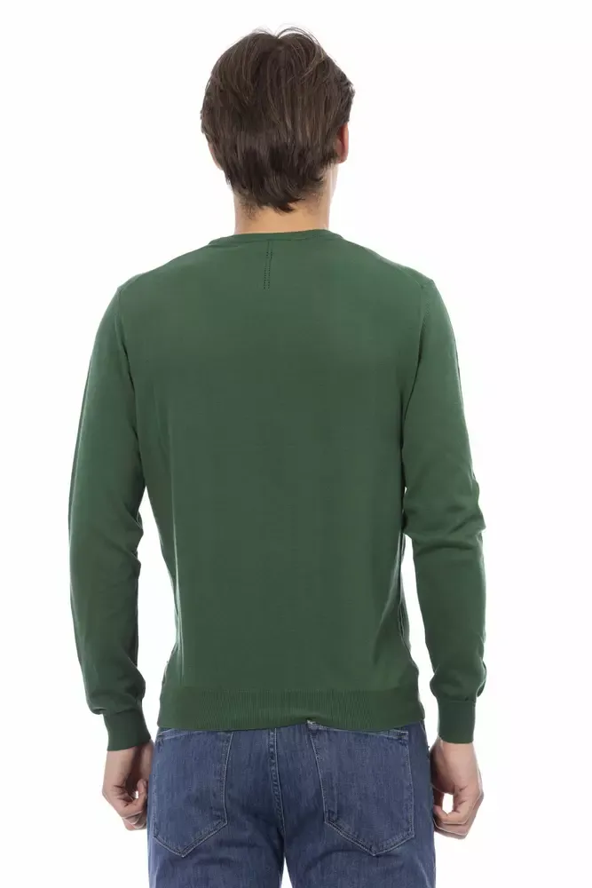 Green Cotton Men Men's Sweater - Baldinini Trend - Modalova