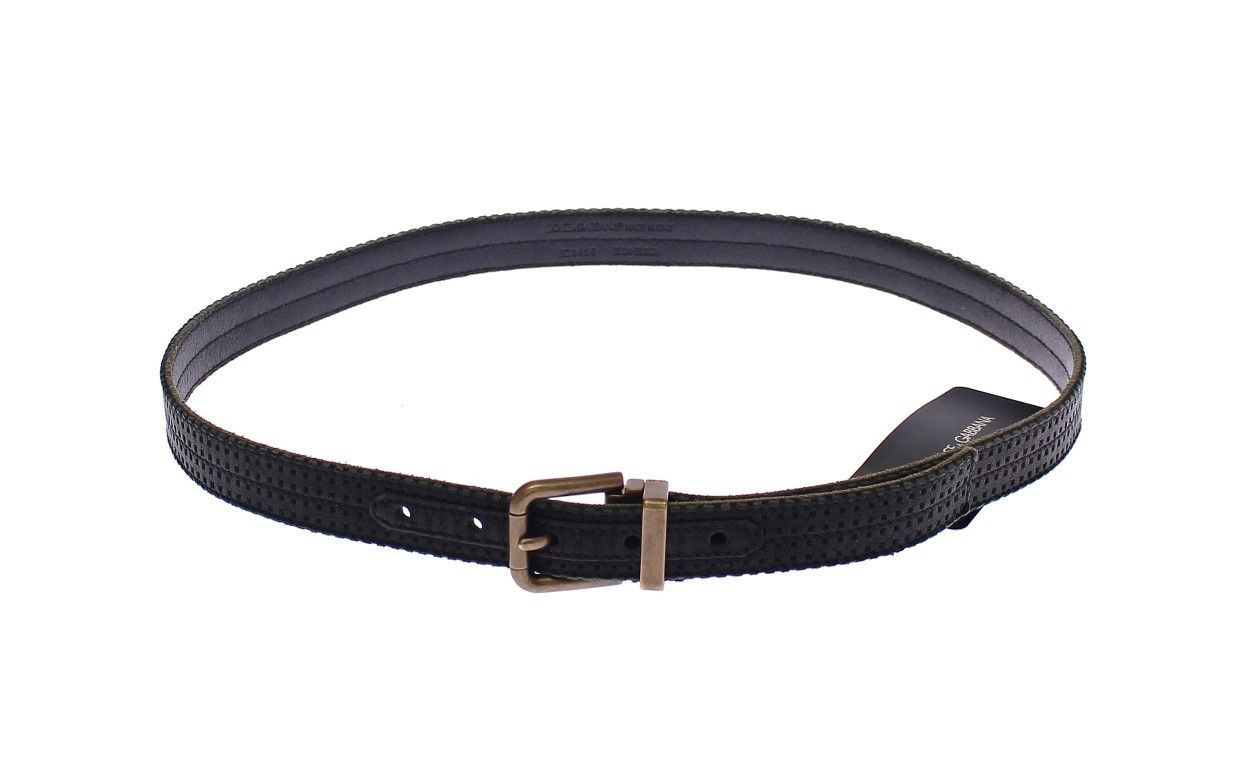 Leather Logo Men's Belt - Dolce & Gabbana - Modalova