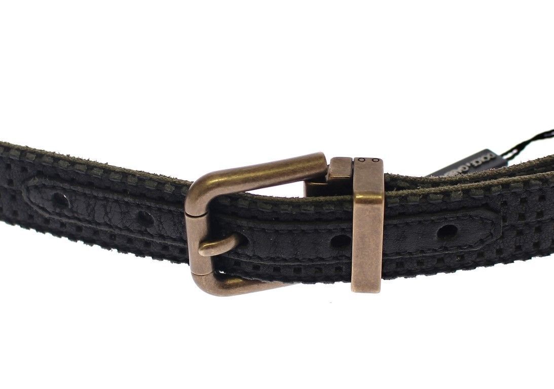 Leather Logo Men's Belt - Dolce & Gabbana - Modalova