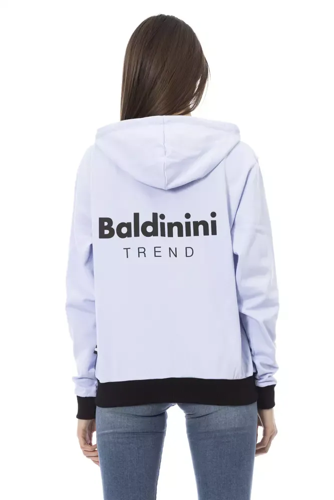 Cotton Women Sweater With Adjustable Women's Hood - Baldinini Trend - Modalova
