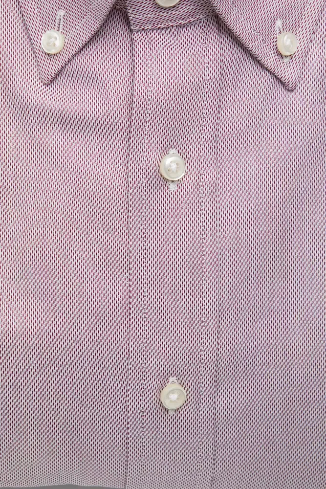 Red Cotton Men's Men's Shirt - Robert Friedman - Modalova