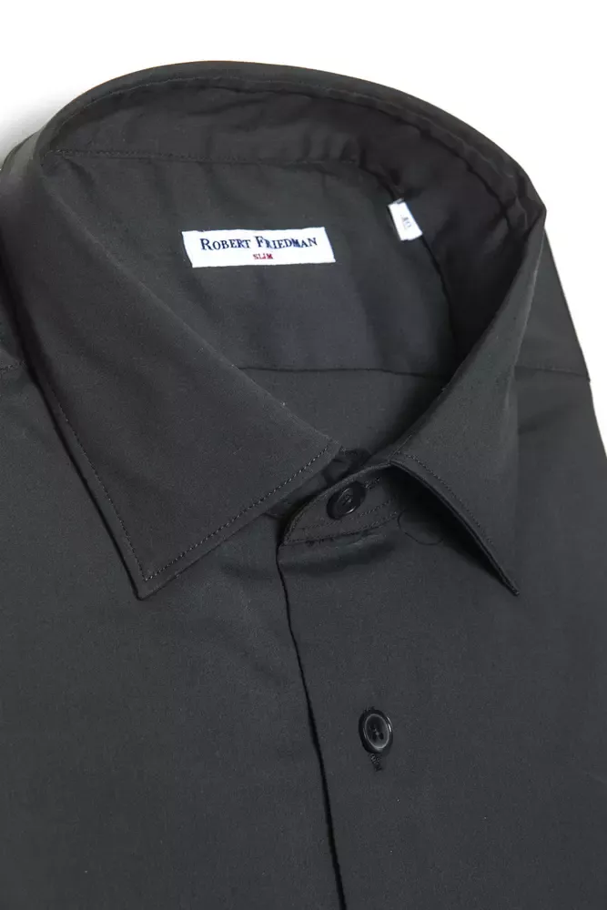 Grey Cotton Men Men's Shirt - Robert Friedman - Modalova