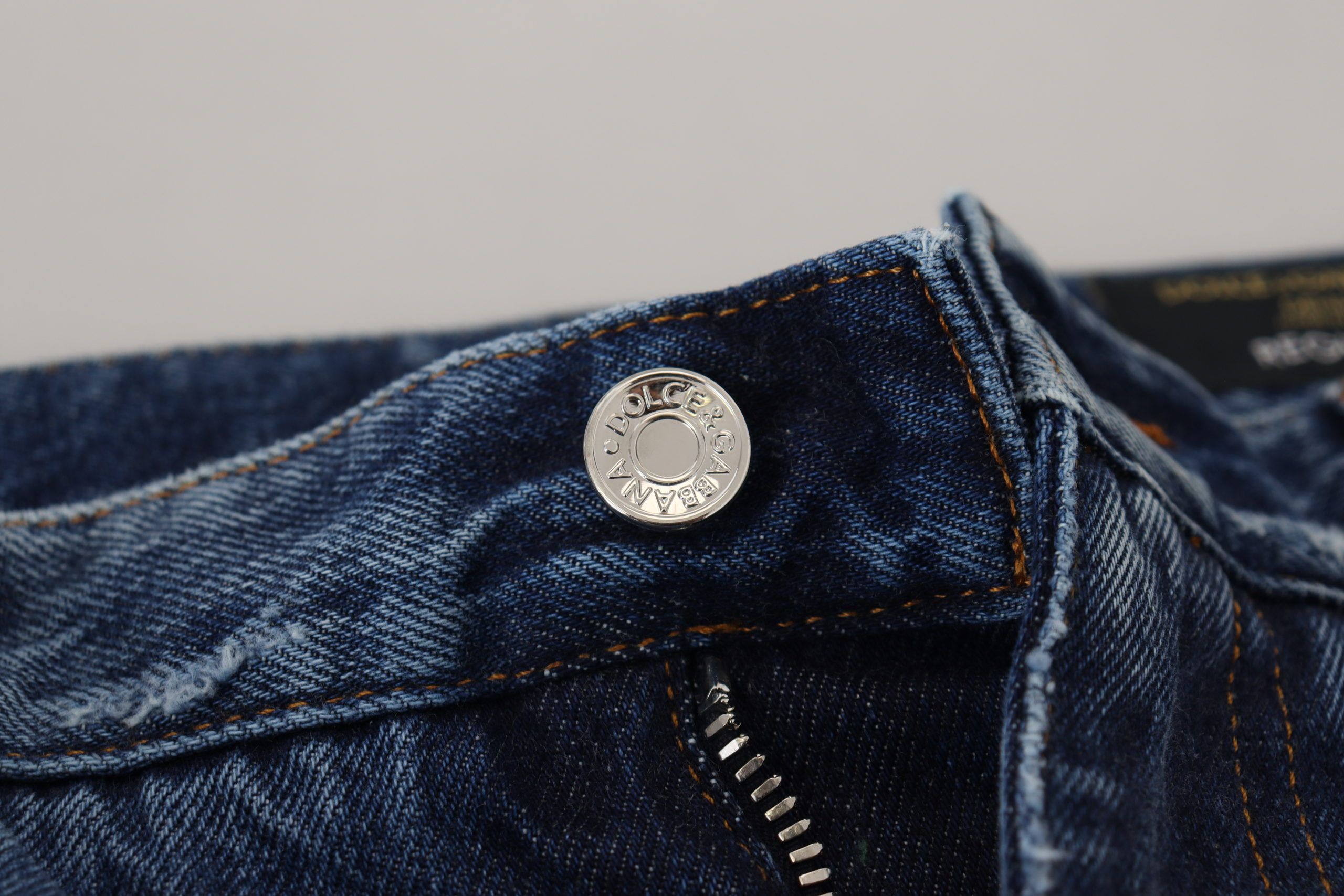 Cotton Tattered Men Denim Men's Jeans - Dolce & Gabbana - Modalova