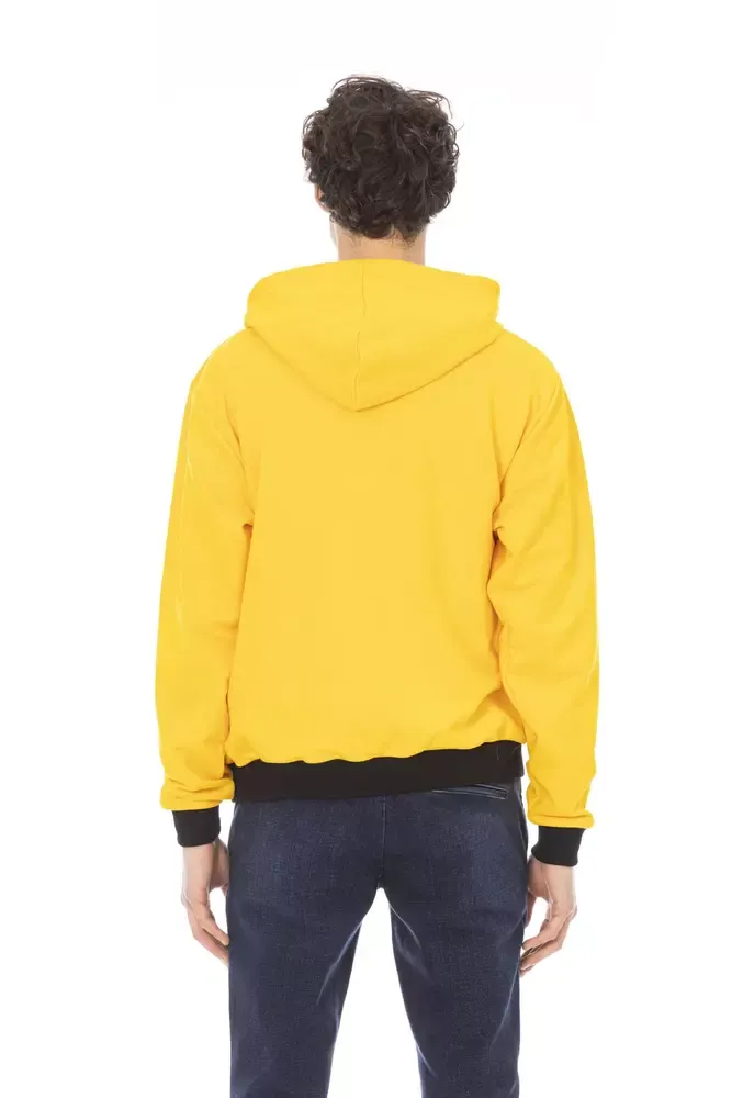 Yellow Cotton Men Men's Hoodie - Baldinini Trend - Modalova