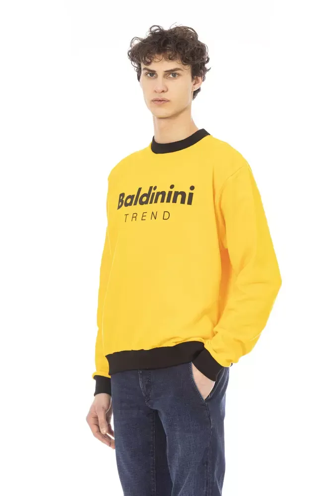 Yellow Cotton Men Men's Sweater - Baldinini Trend - Modalova