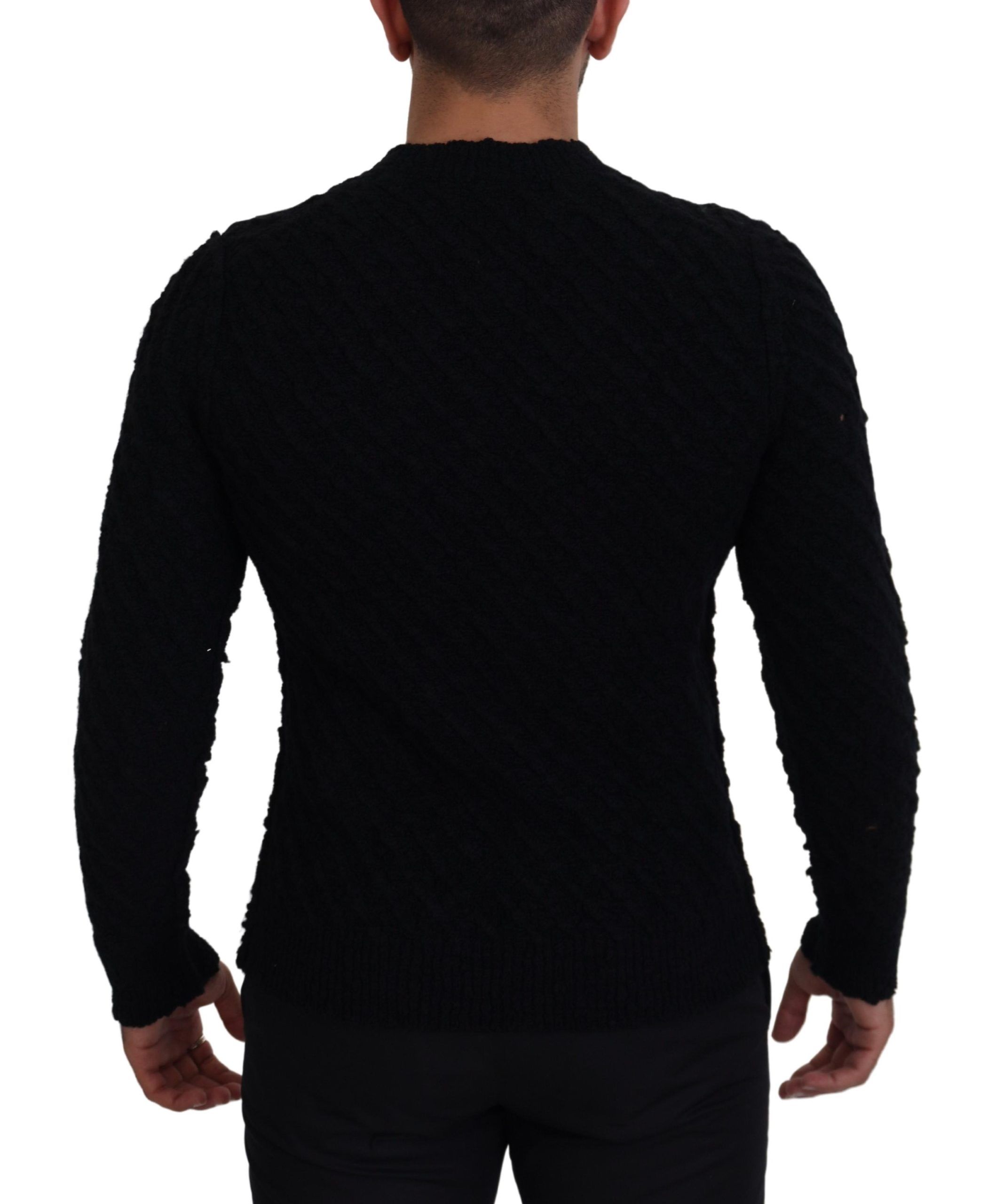Wool V-neck Knitted Pullover Men's Sweater - Dolce & Gabbana - Modalova