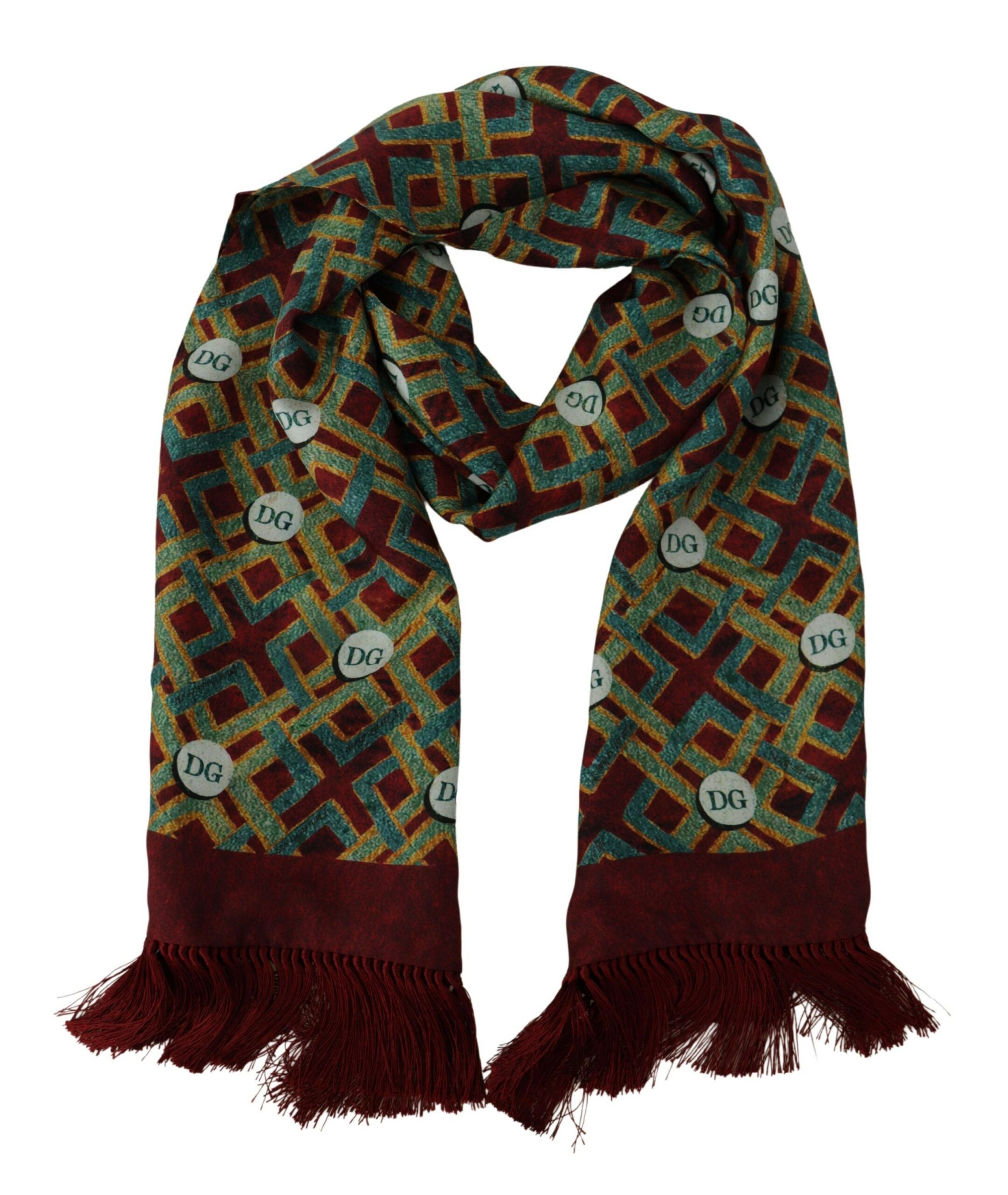 DG Logo Shawl Warm Neck Wrap Fringe Men's Scarf - Dolce & Gabbana - Modalova