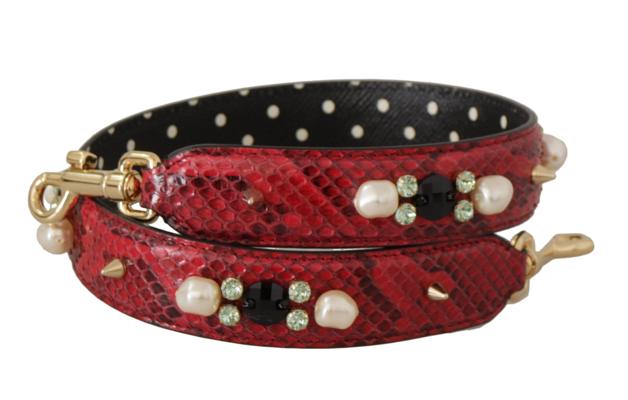 Exotic Leather Crystals Bag Shoulder Women's Strap - Dolce & Gabbana - Modalova