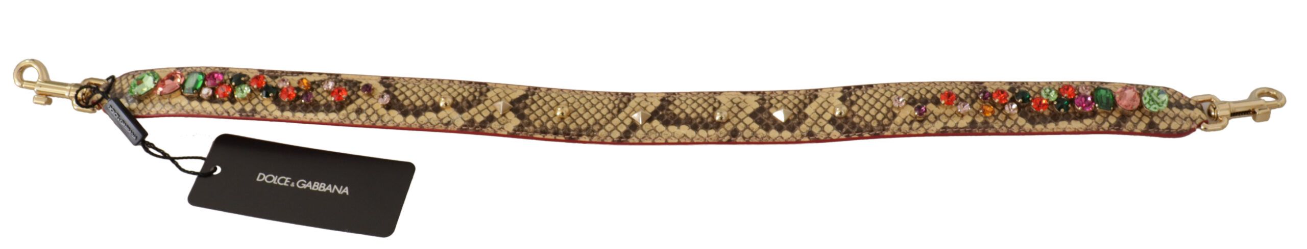 Exotic Leather Crystals Shoulder Women's Strap - Dolce & Gabbana - Modalova