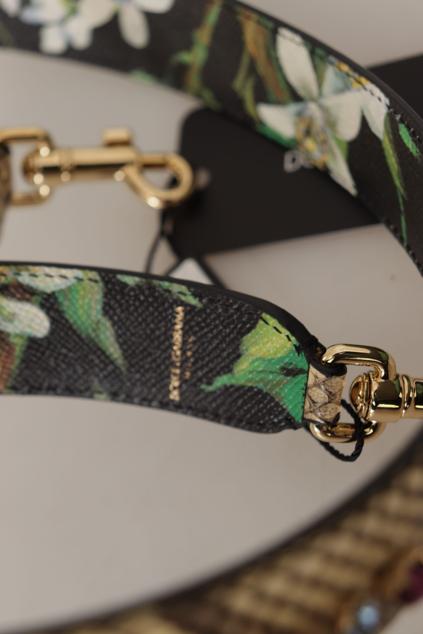 Exotic Leather Crystals Reversible Shoulder Women's Strap - Dolce & Gabbana - Modalova