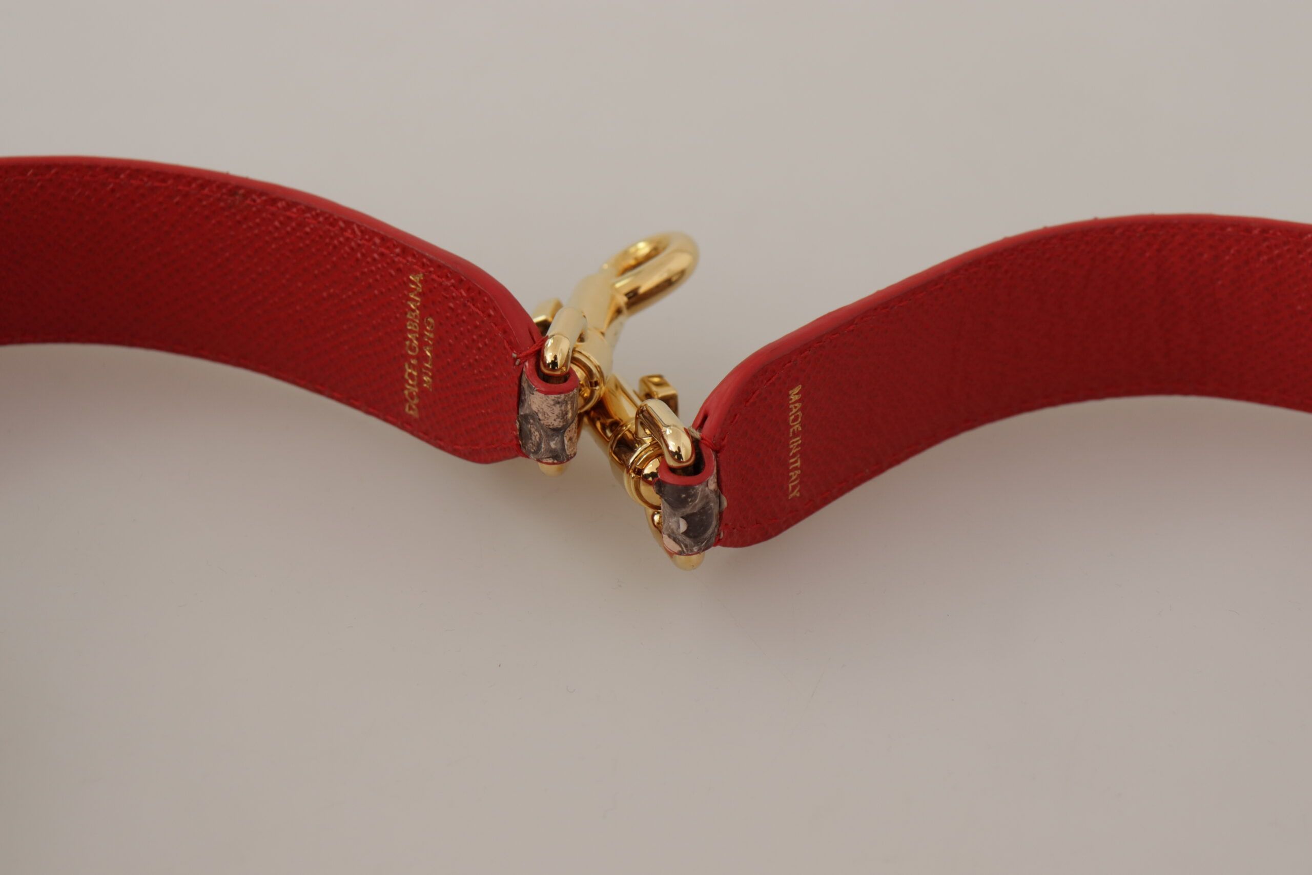 Python Leather Crystals Shoulder Women's Strap - Dolce & Gabbana - Modalova