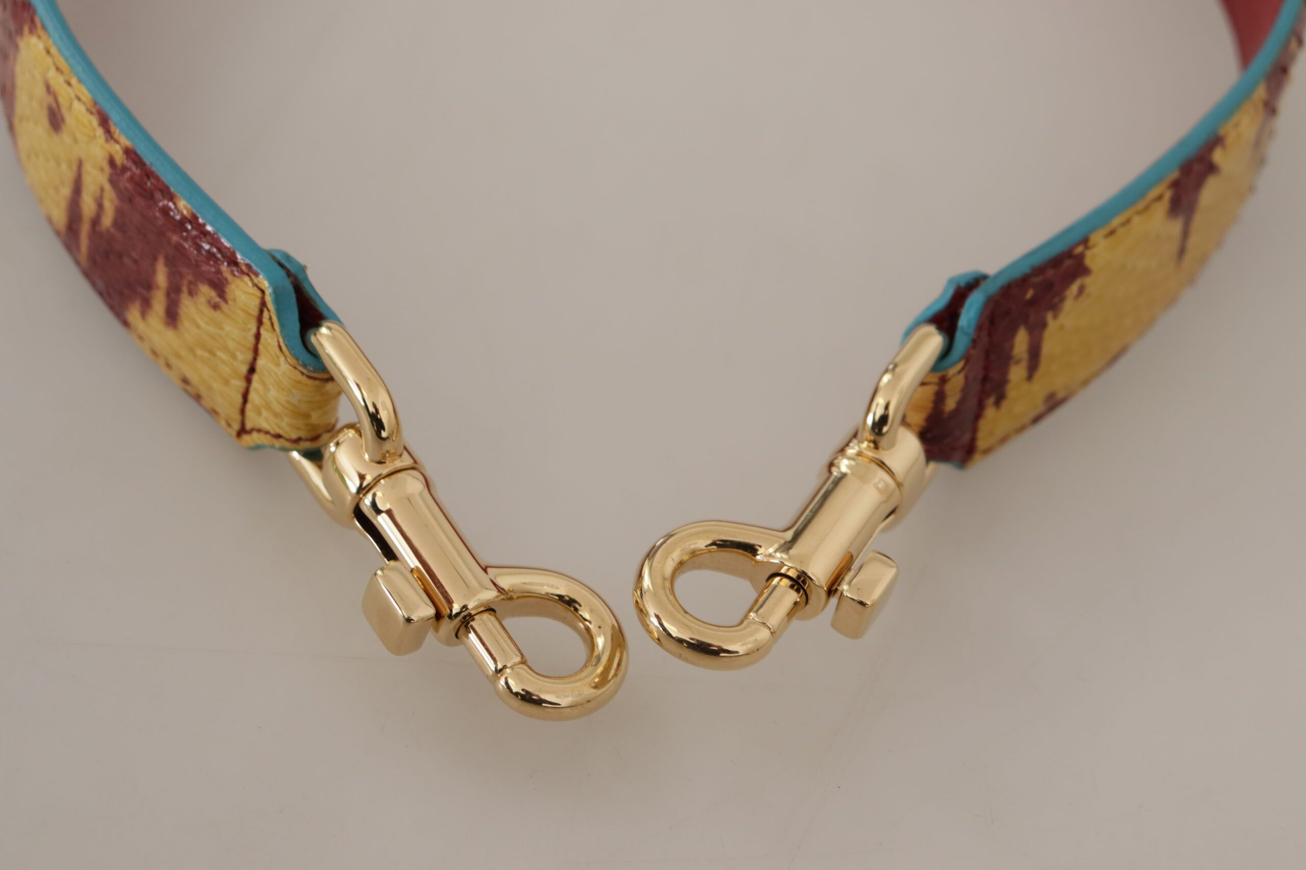 Red Leather Gold Tone Shoulder Women's Strap - Dolce & Gabbana - Modalova