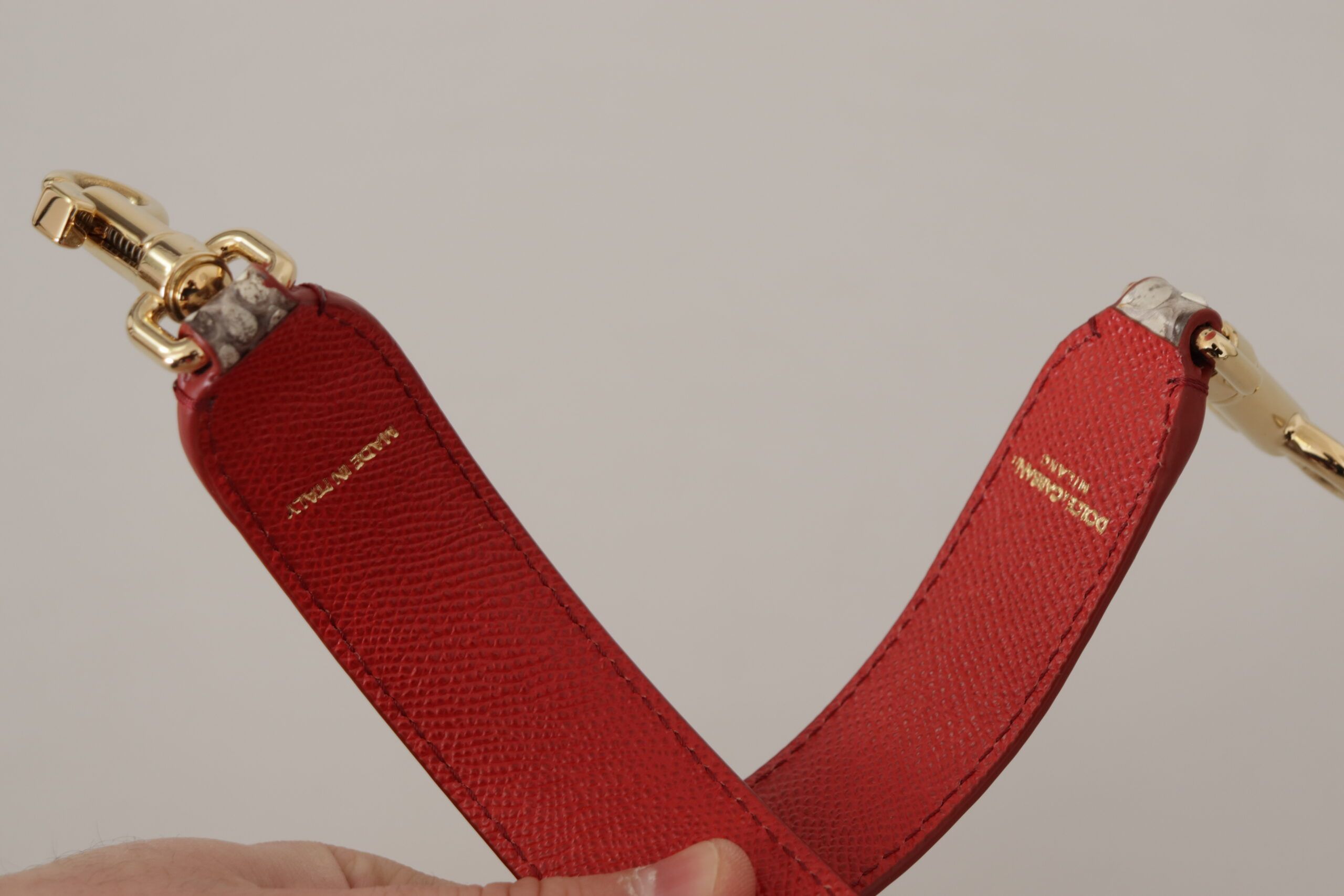 Exotic Leather Studded Shoulder Women's Strap - Dolce & Gabbana - Modalova