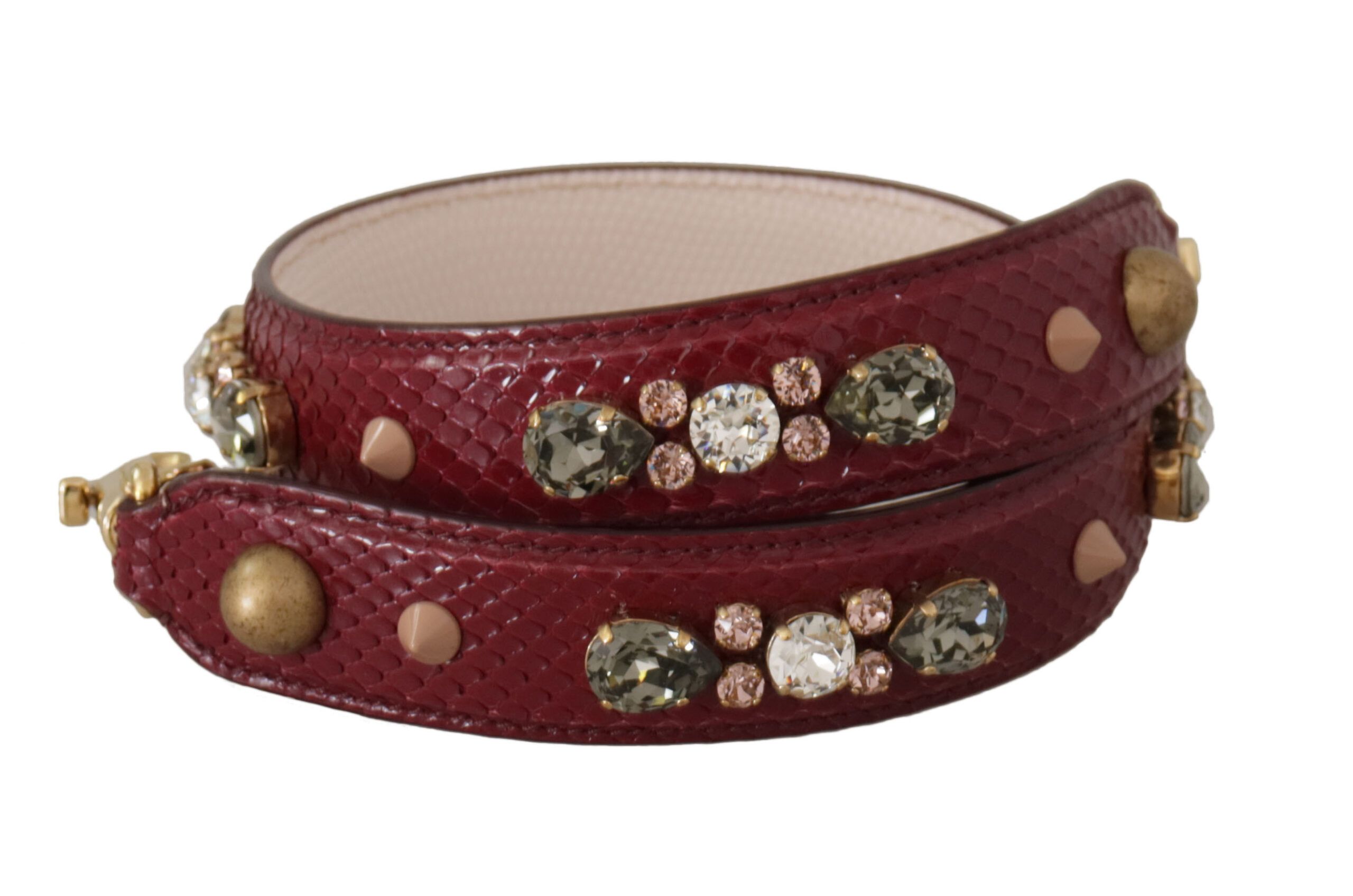Leather Crystals Bag Shoulder Women's Strap - Dolce & Gabbana - Modalova