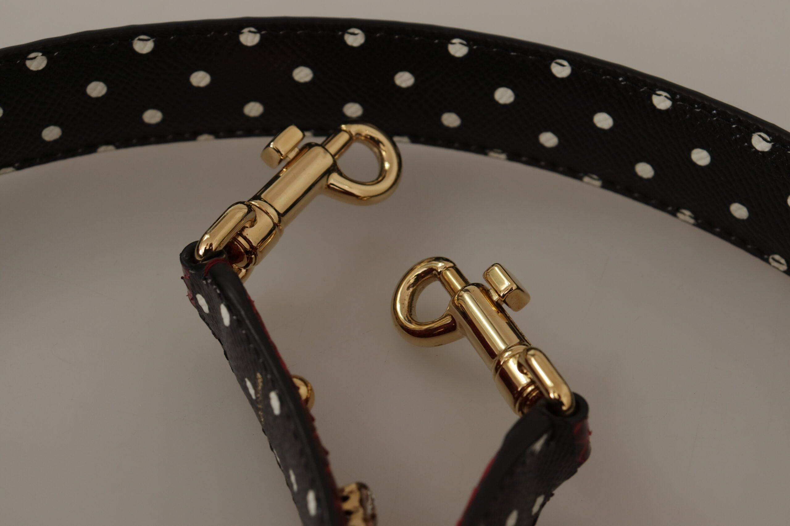Python Leather Crystals Reversible Shoulder Women's Strap - Dolce & Gabbana - Modalova