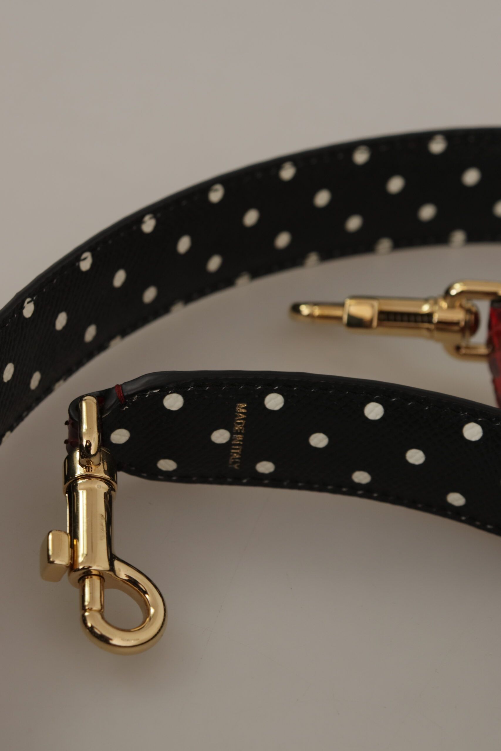 Python Leather Crystals Reversible Shoulder Women's Strap - Dolce & Gabbana - Modalova
